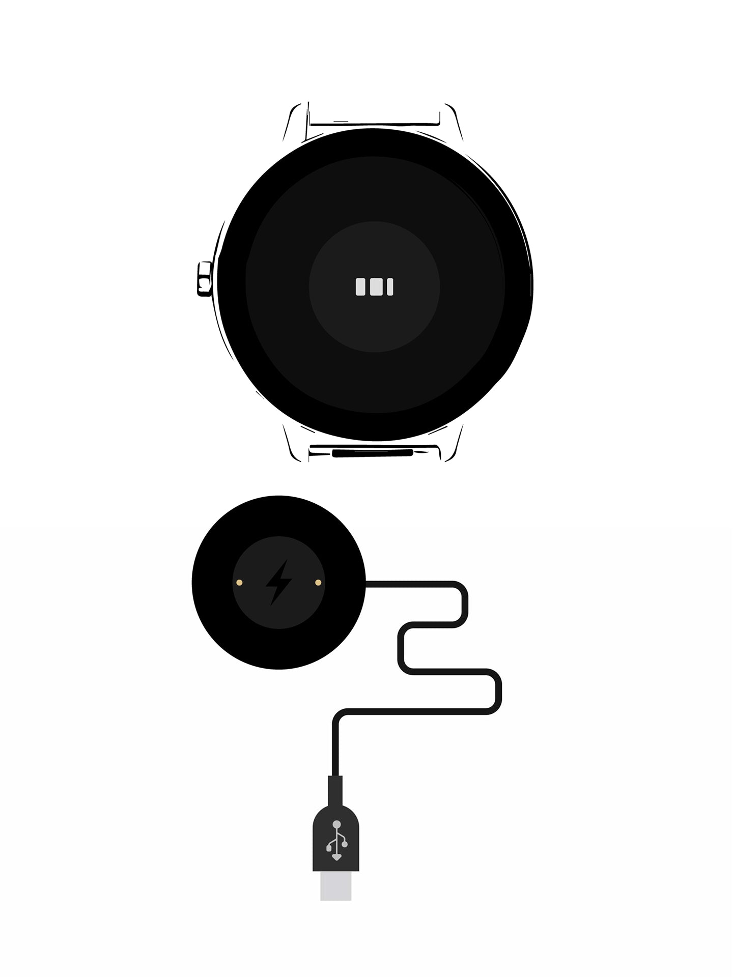 Carregador Smarwatch Slim APP One  Smart