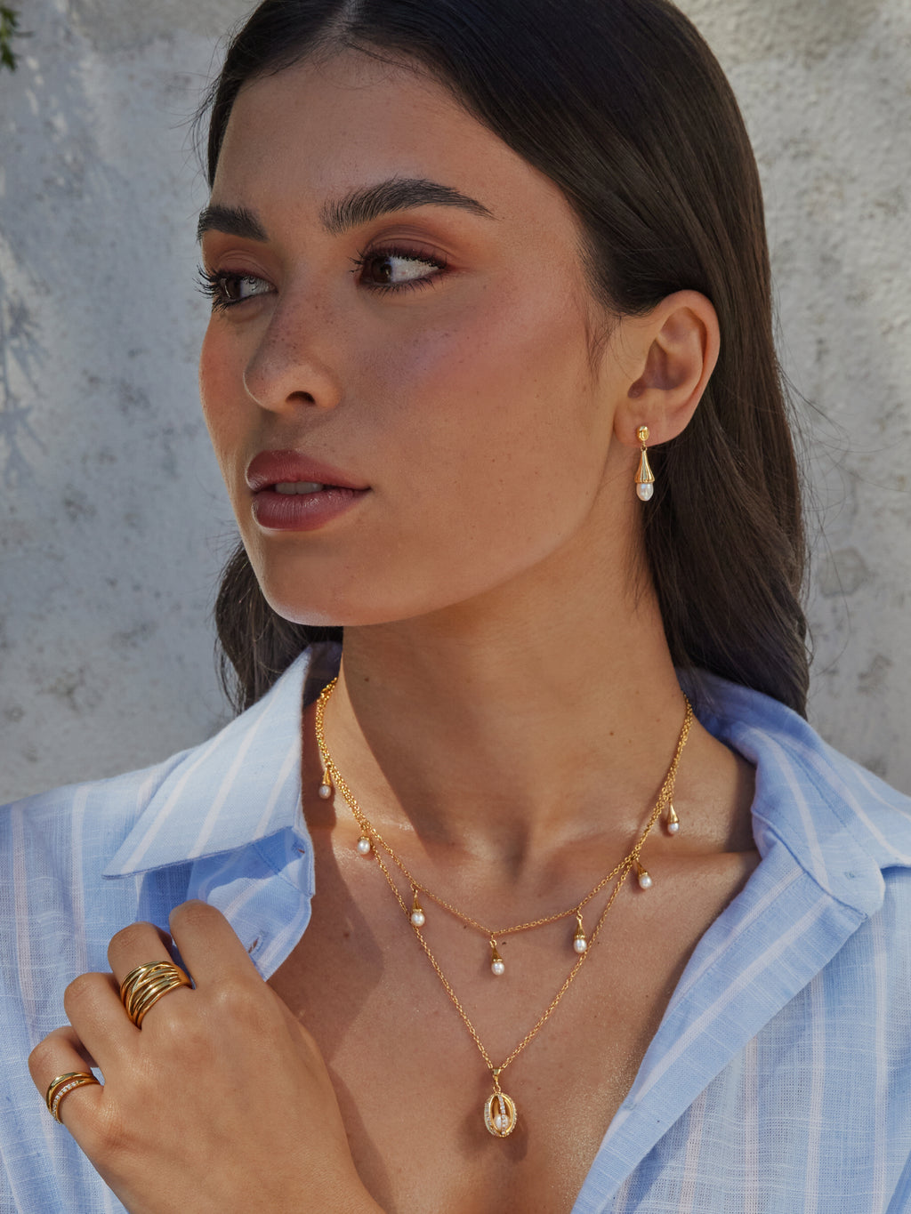 Set Colar & Brincos One Sea Pearl