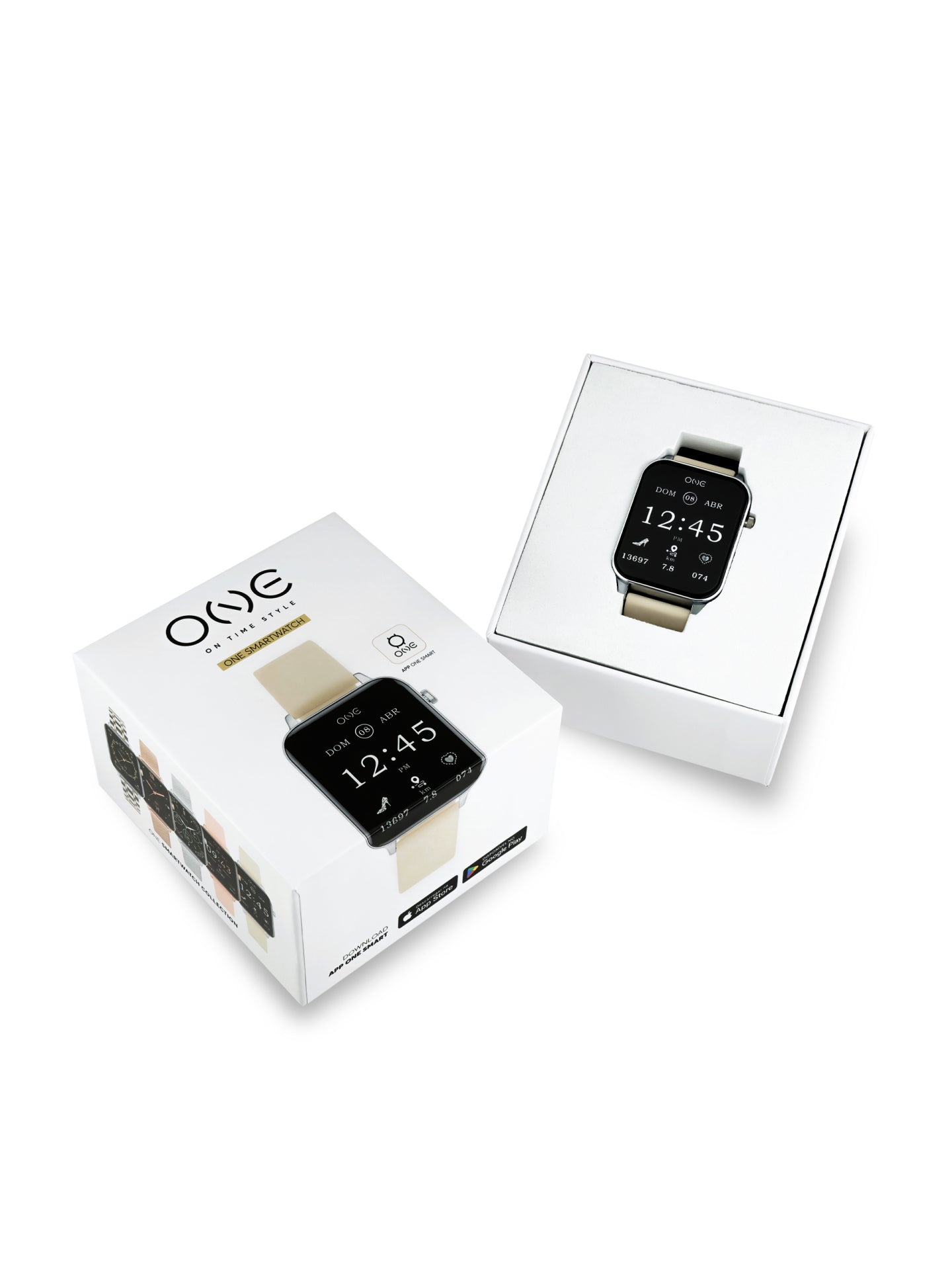Smartwatch One Frame Beige Silicone