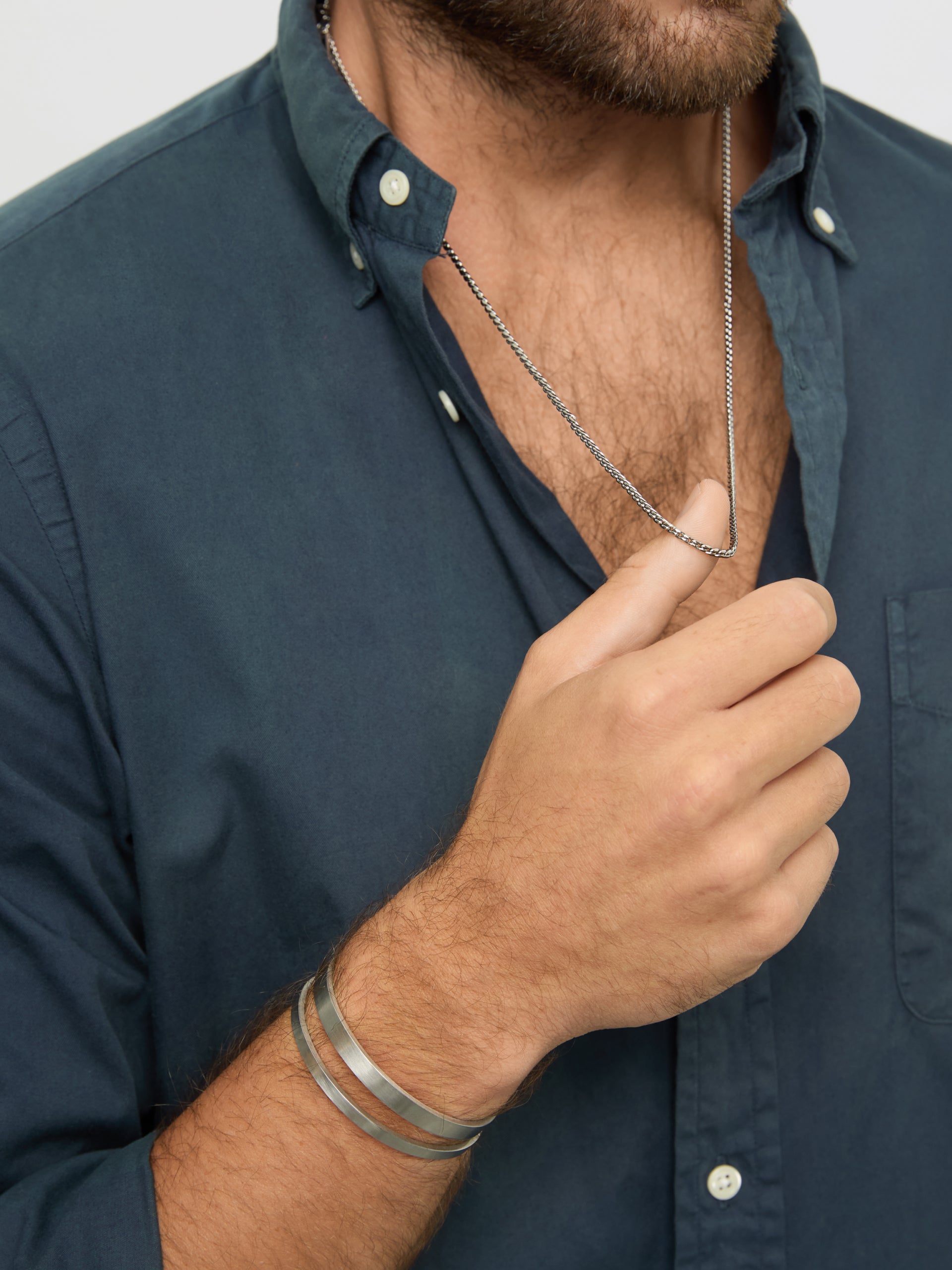 Escrava One Men Fine Pulse Silver - OAMB4211SS