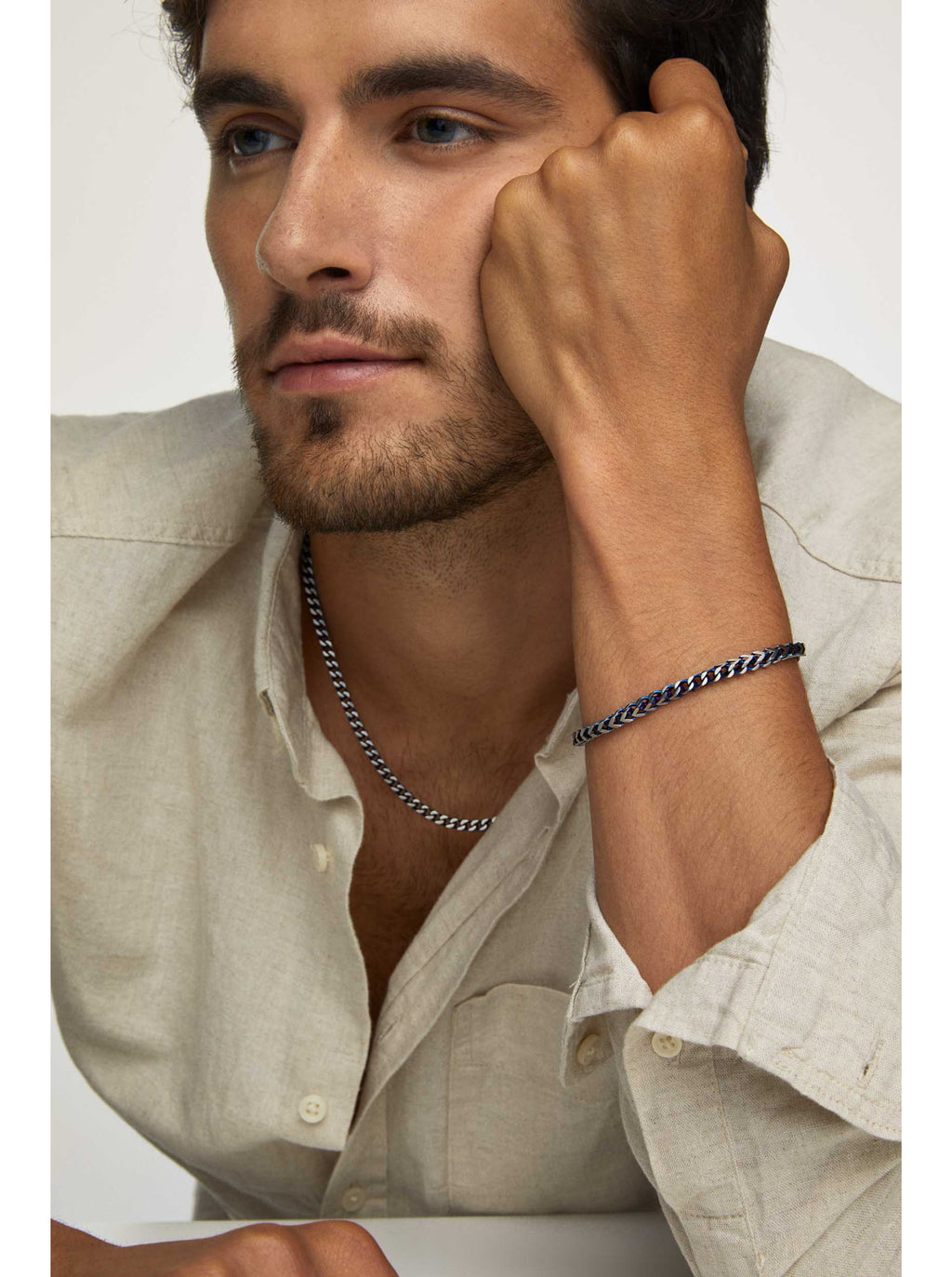 Colar 2 em 1 One Men Shimmer - OAMN3202SS