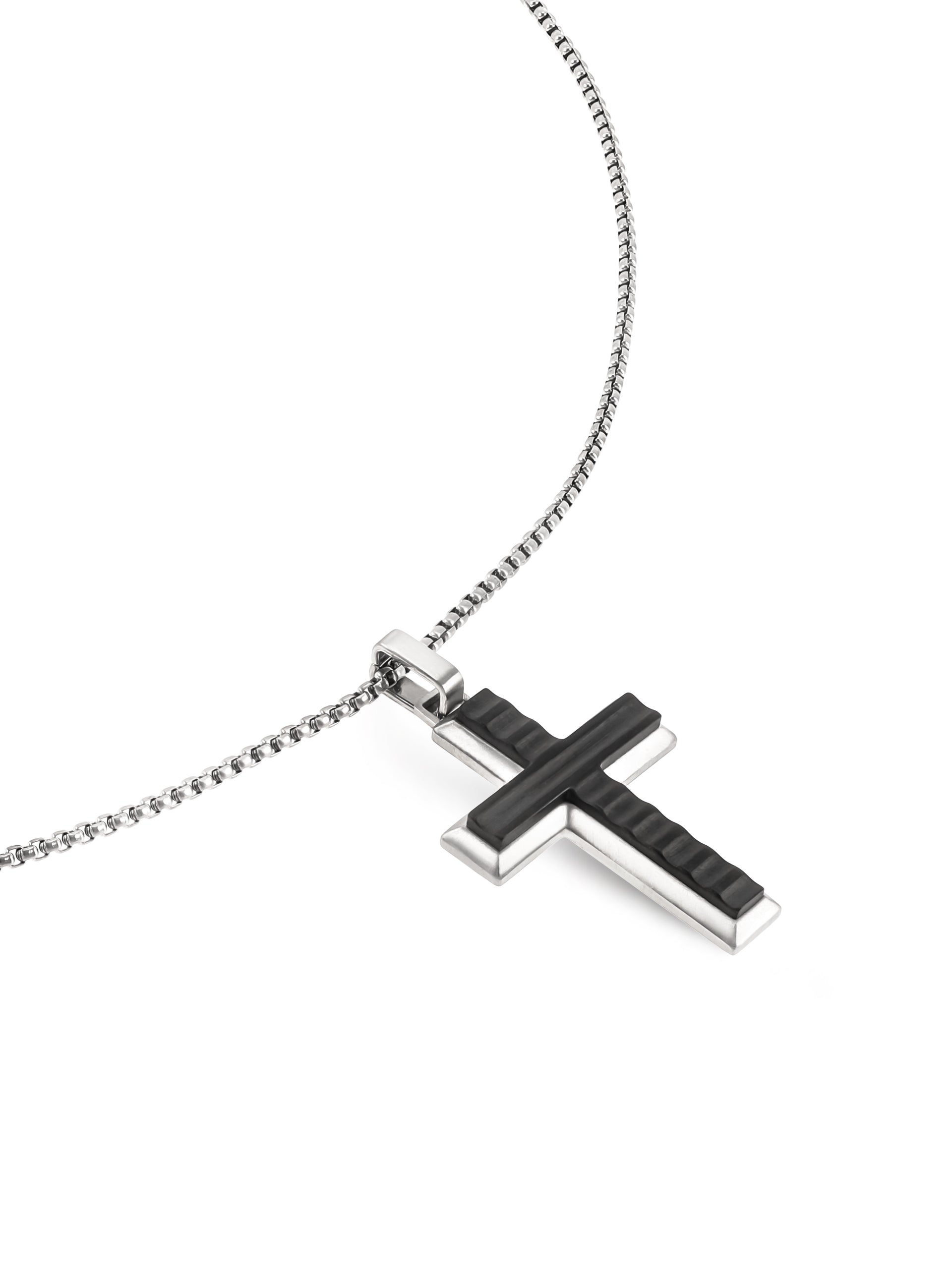 Colar One Men Onyx Steel - OAMN4106SS