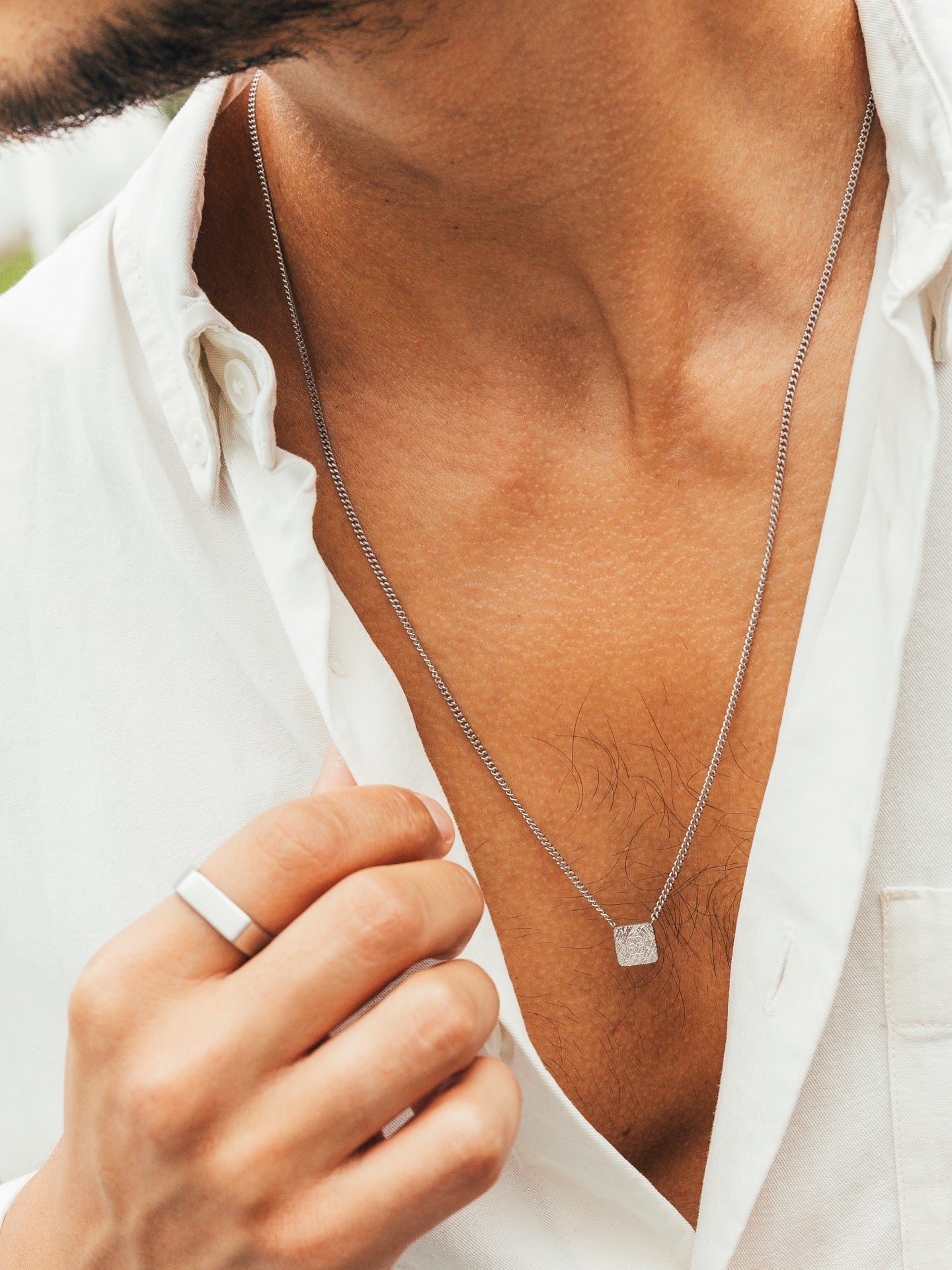 Colar Escapulário One Men Shield - OAMN5105SS