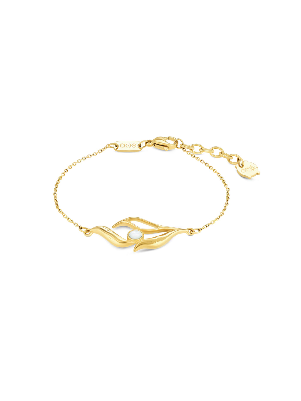 Pulseira One Senhora Margot Falling Leaves Gold - OJATB04D