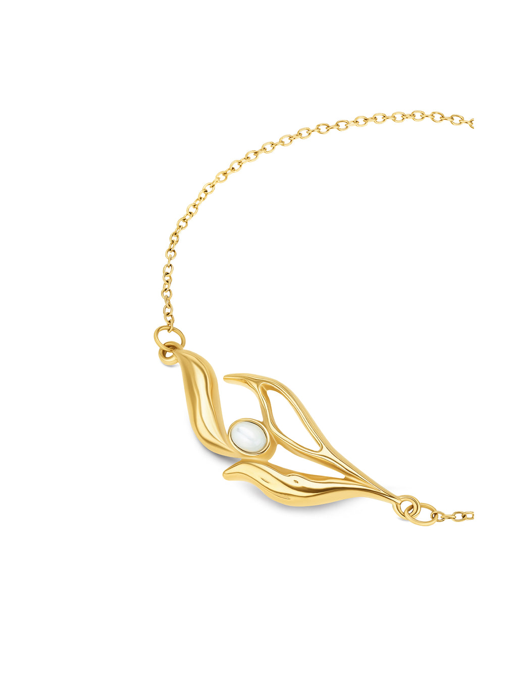 Pulseira One Senhora Margot Falling Leaves Gold - OJATB04D