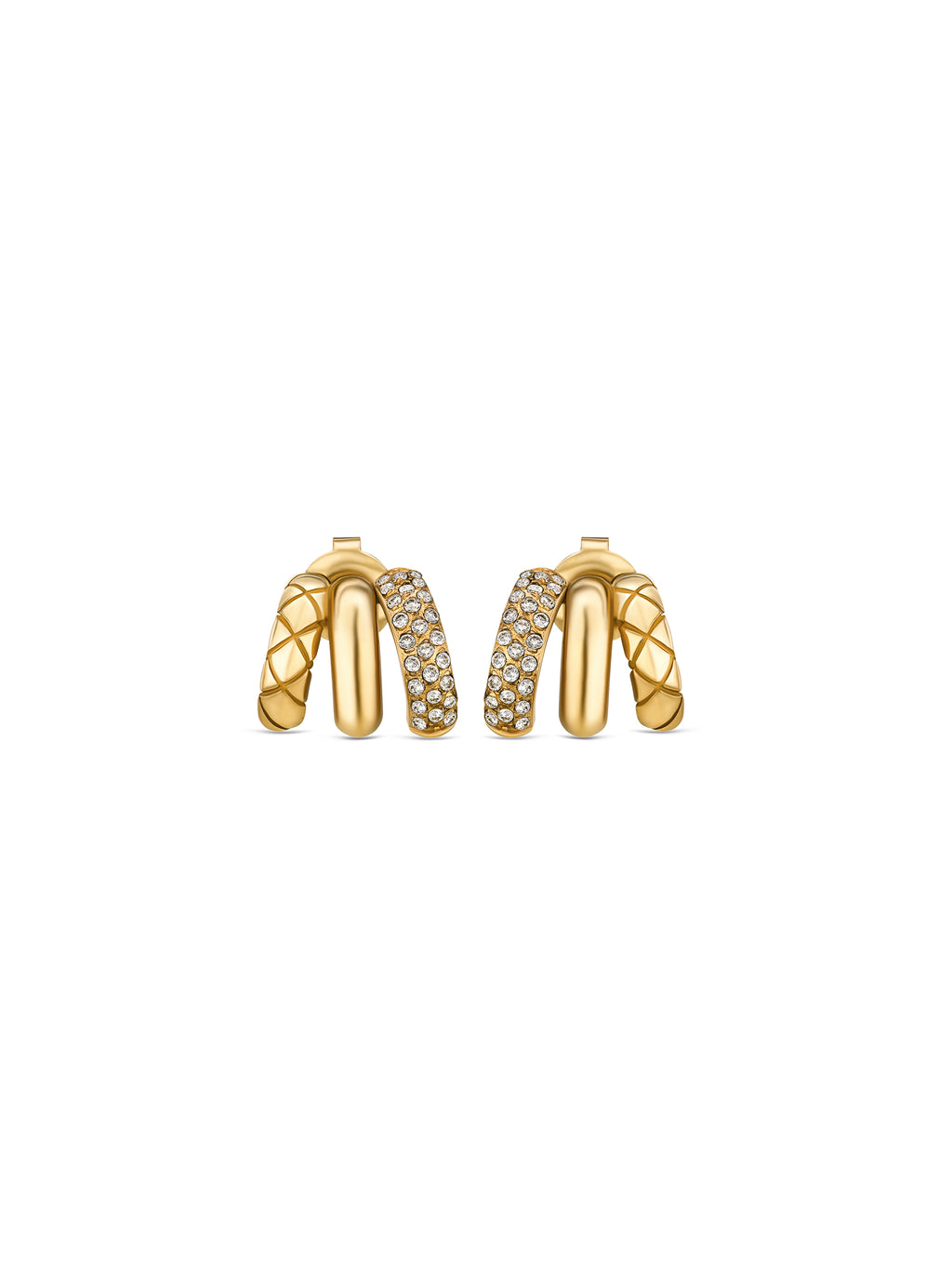 Brincos One Delightful Triple Gold