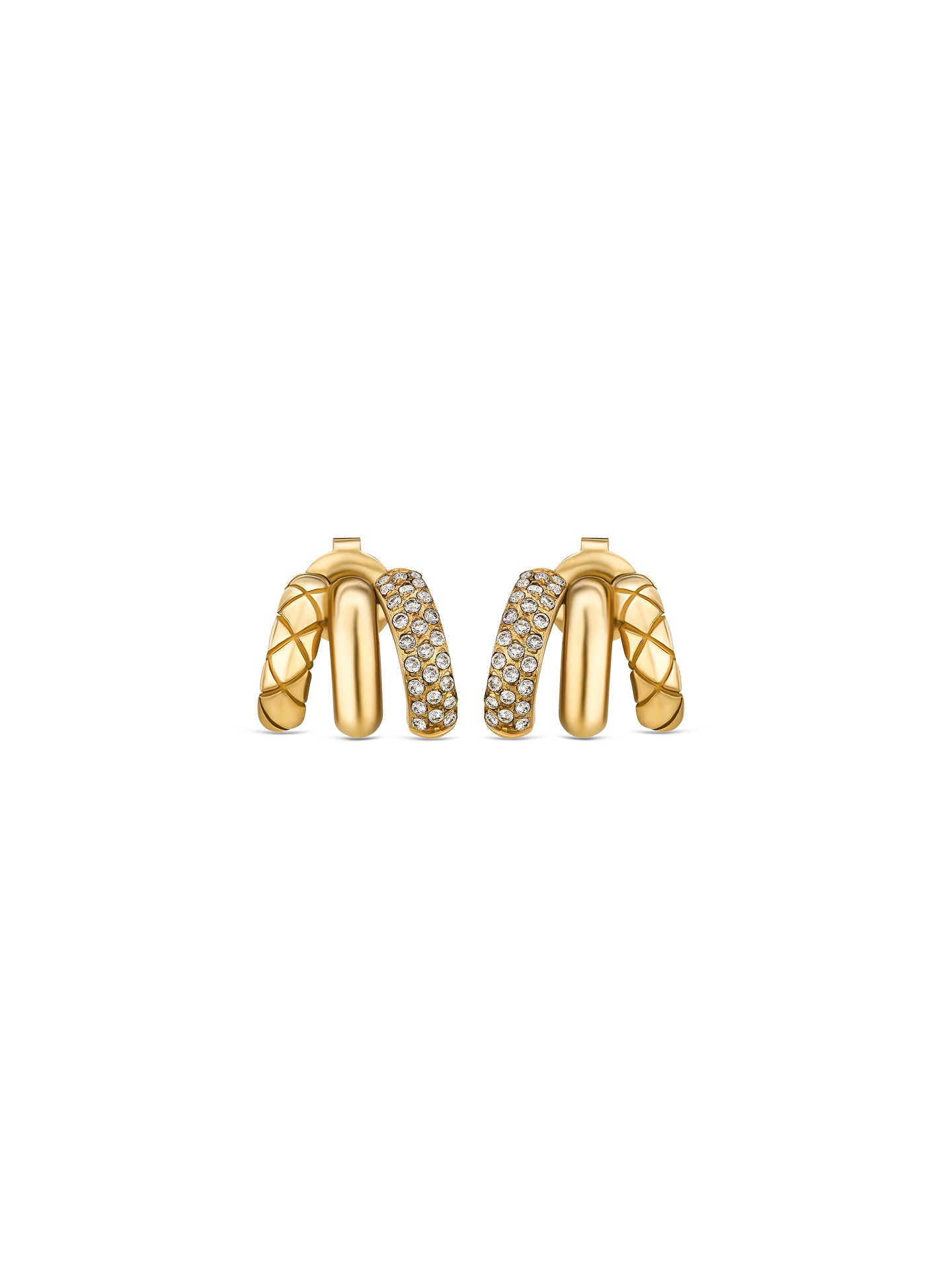 Brincos One Delightful Triple Gold