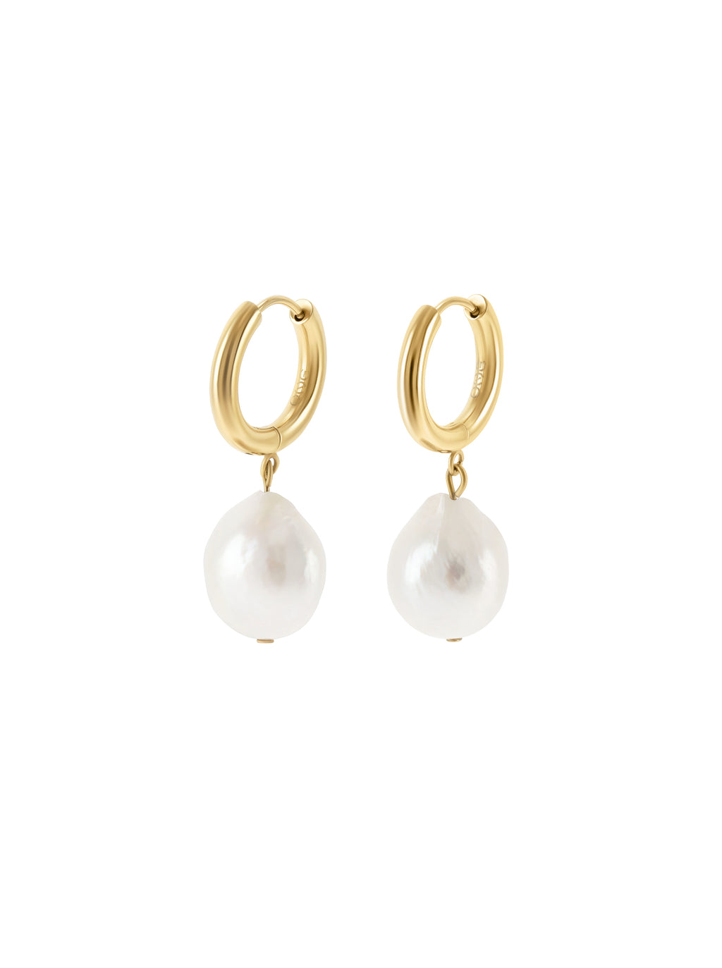 Brincos One Pearly Hoops - OJEEP07G