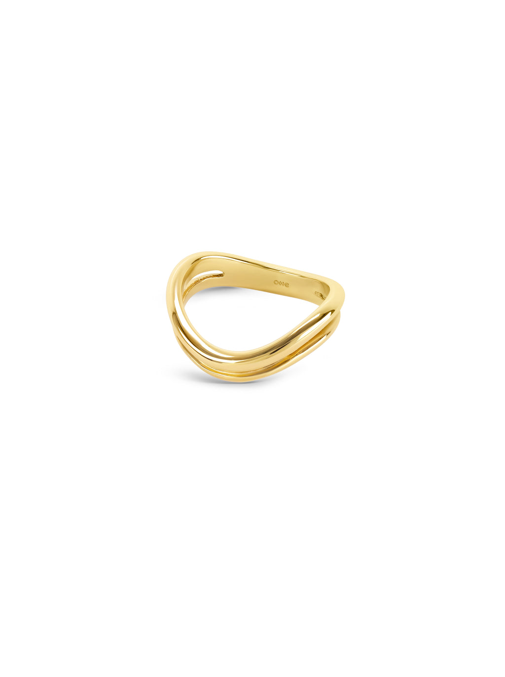 Anel One Infinity Double Gold - OJIFR04G