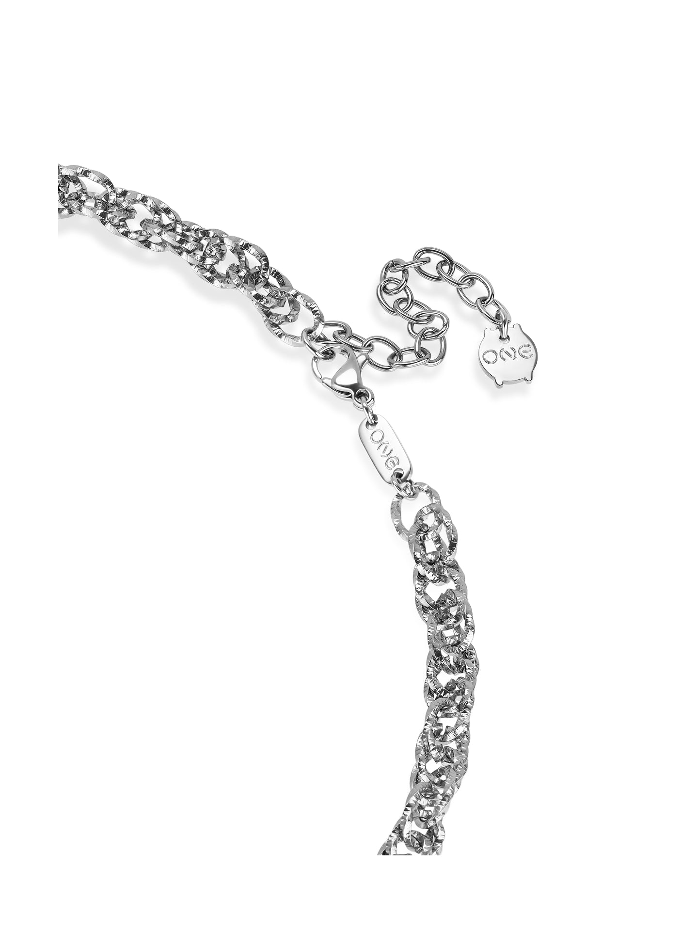 Colar One Master Union Double Silver - OJNMS04