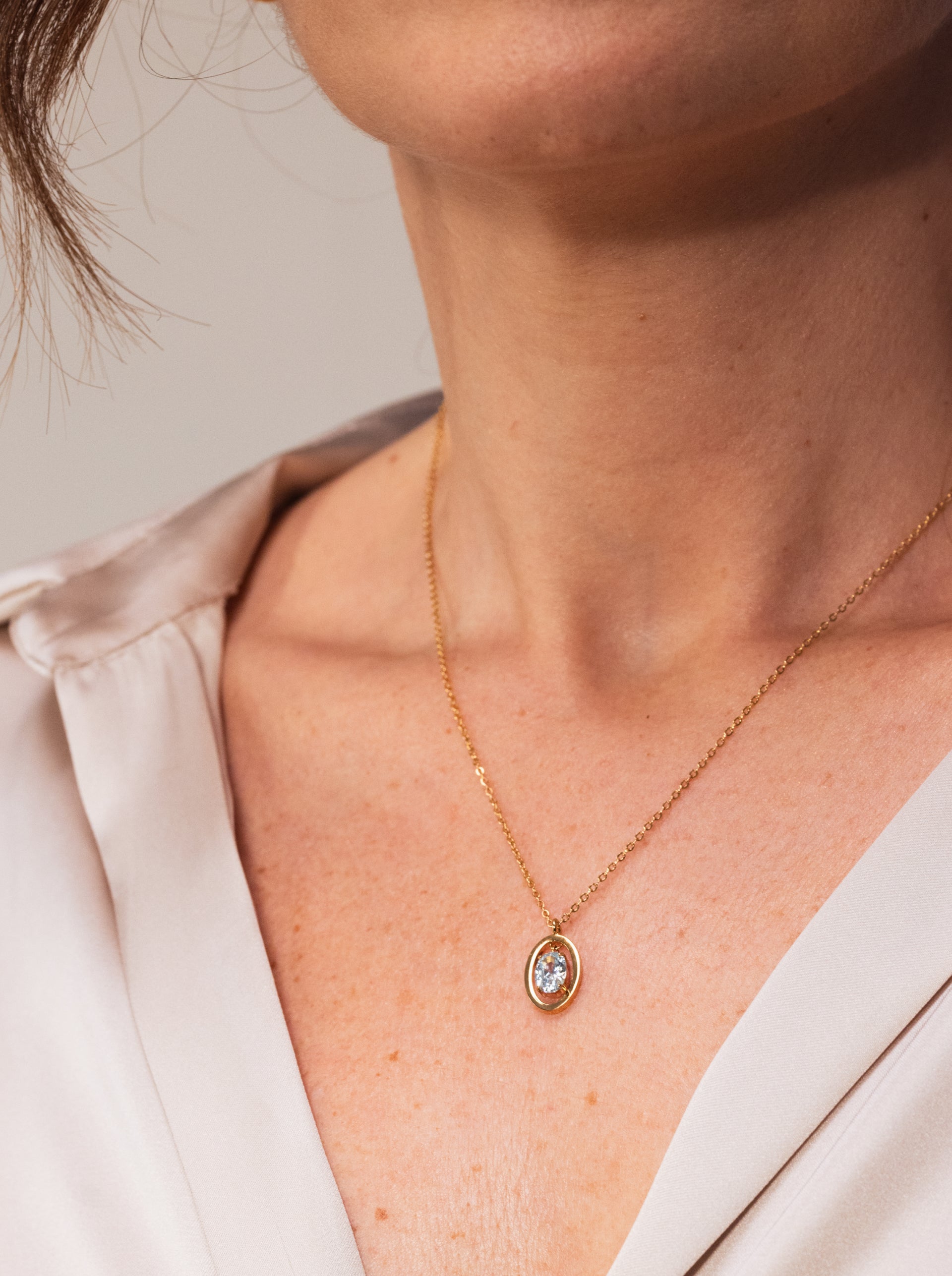 Colar One Birthstone Março - Serenidade - OJNN38G