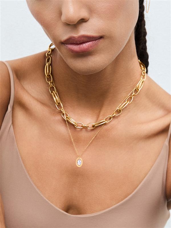 Colar One Birthstone Abril - Coragem - OJNN39G