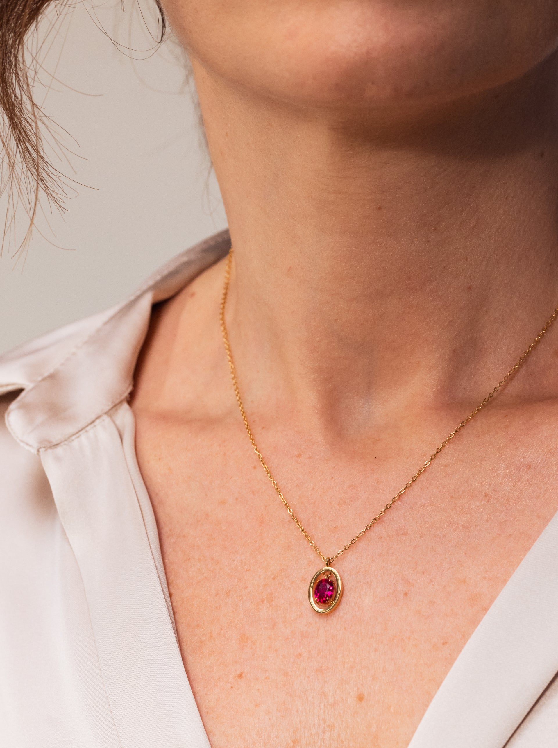 Colar One Birthstone Julho - Paixão - OJNN42G