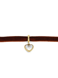 Colar One Neckmess Velvet Love Brown - OJNN95G