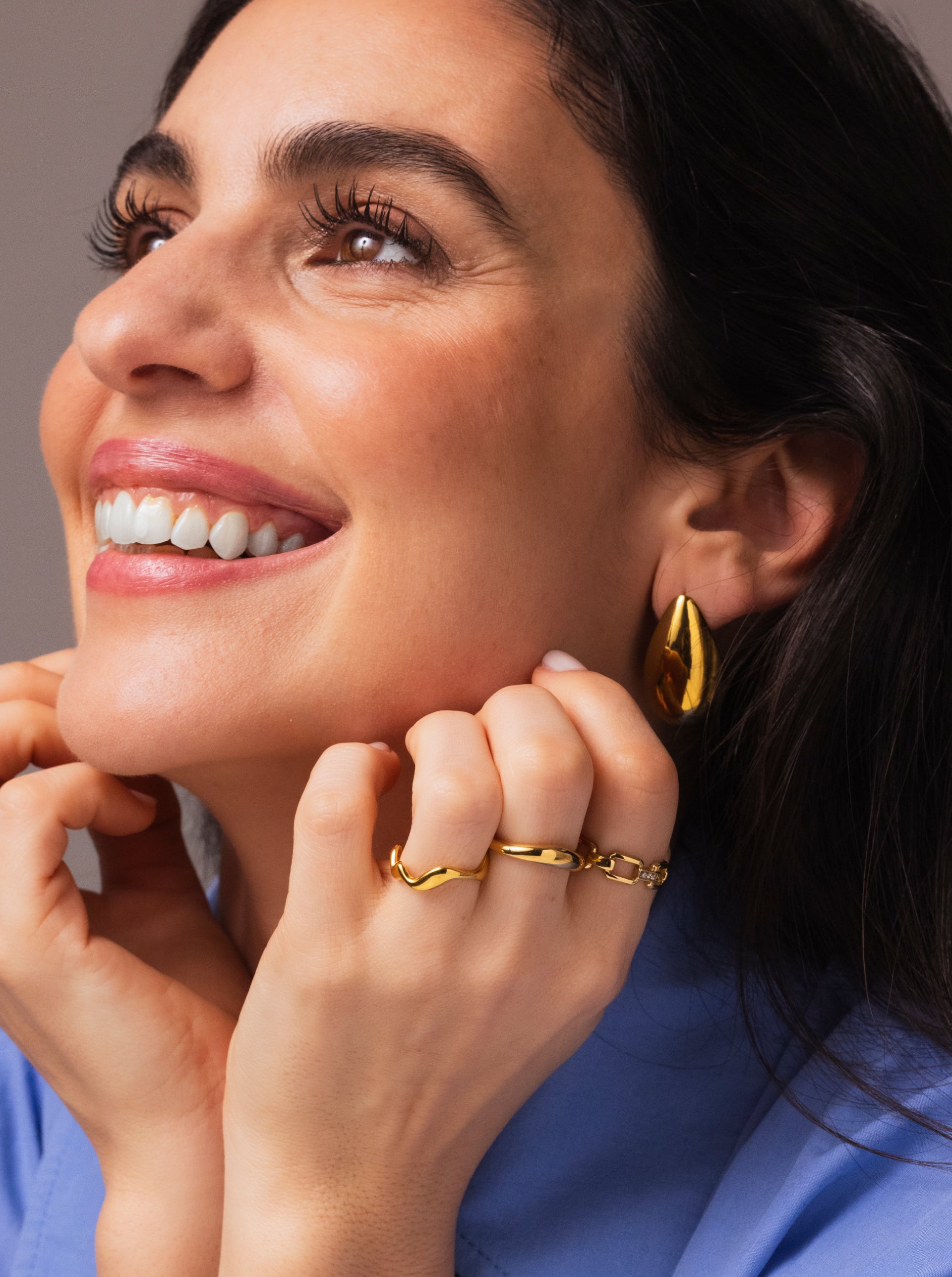 Anel One London 37 Gold - OJNYR37G