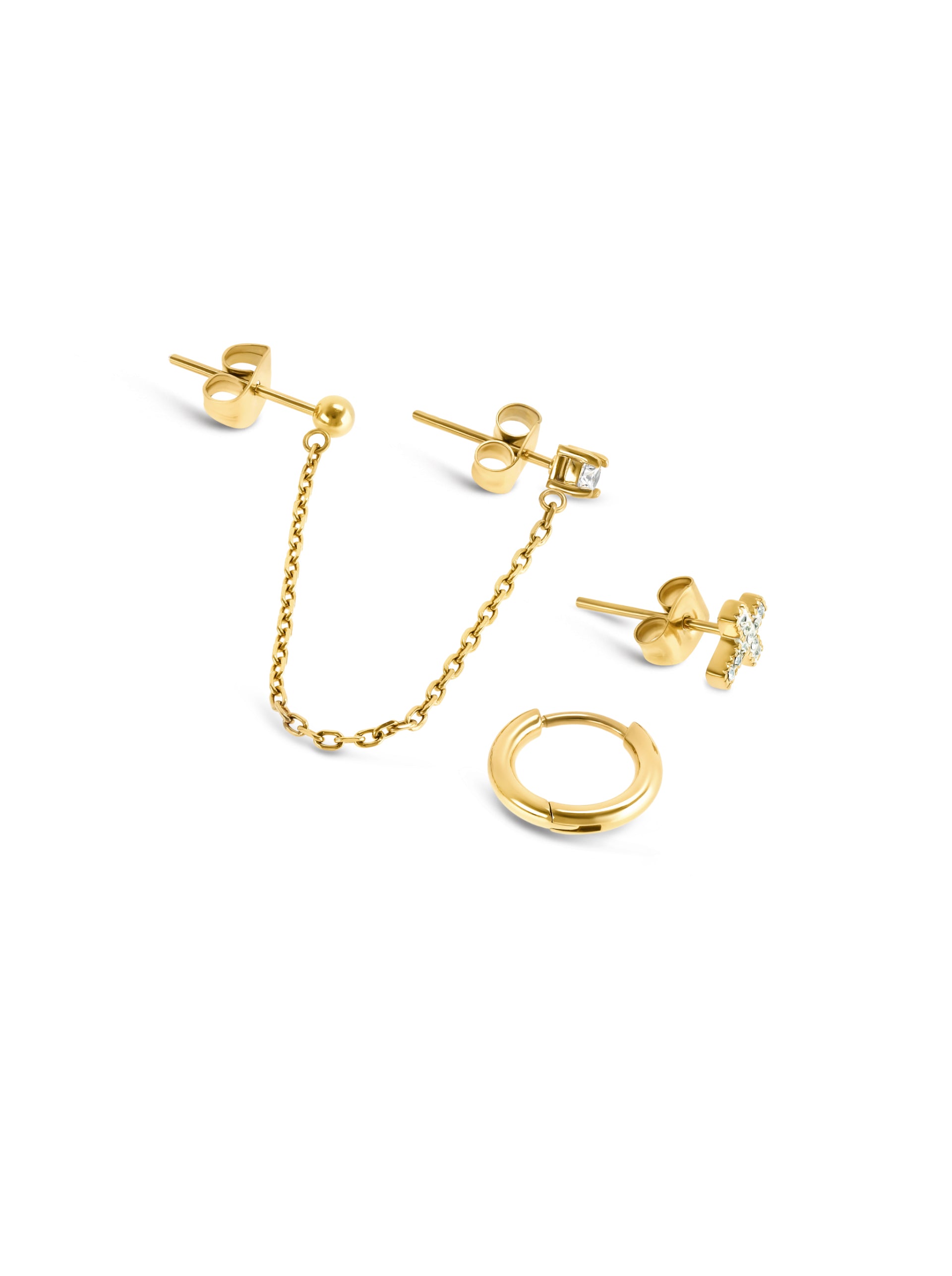 Set de Brincos One Crossed - OJSEEP03G