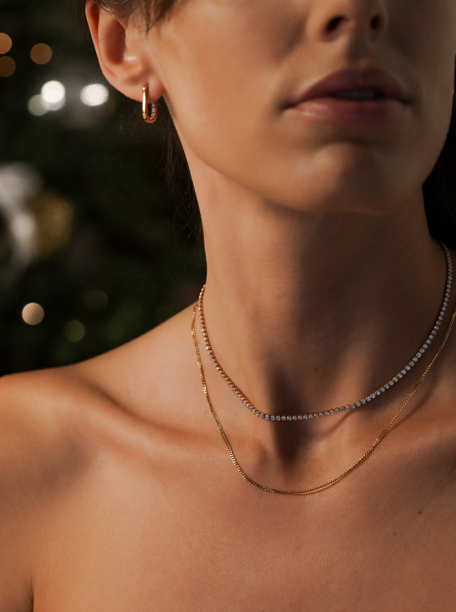 Set Colares & Brincos One Golden Treasures - OJSEGT01G