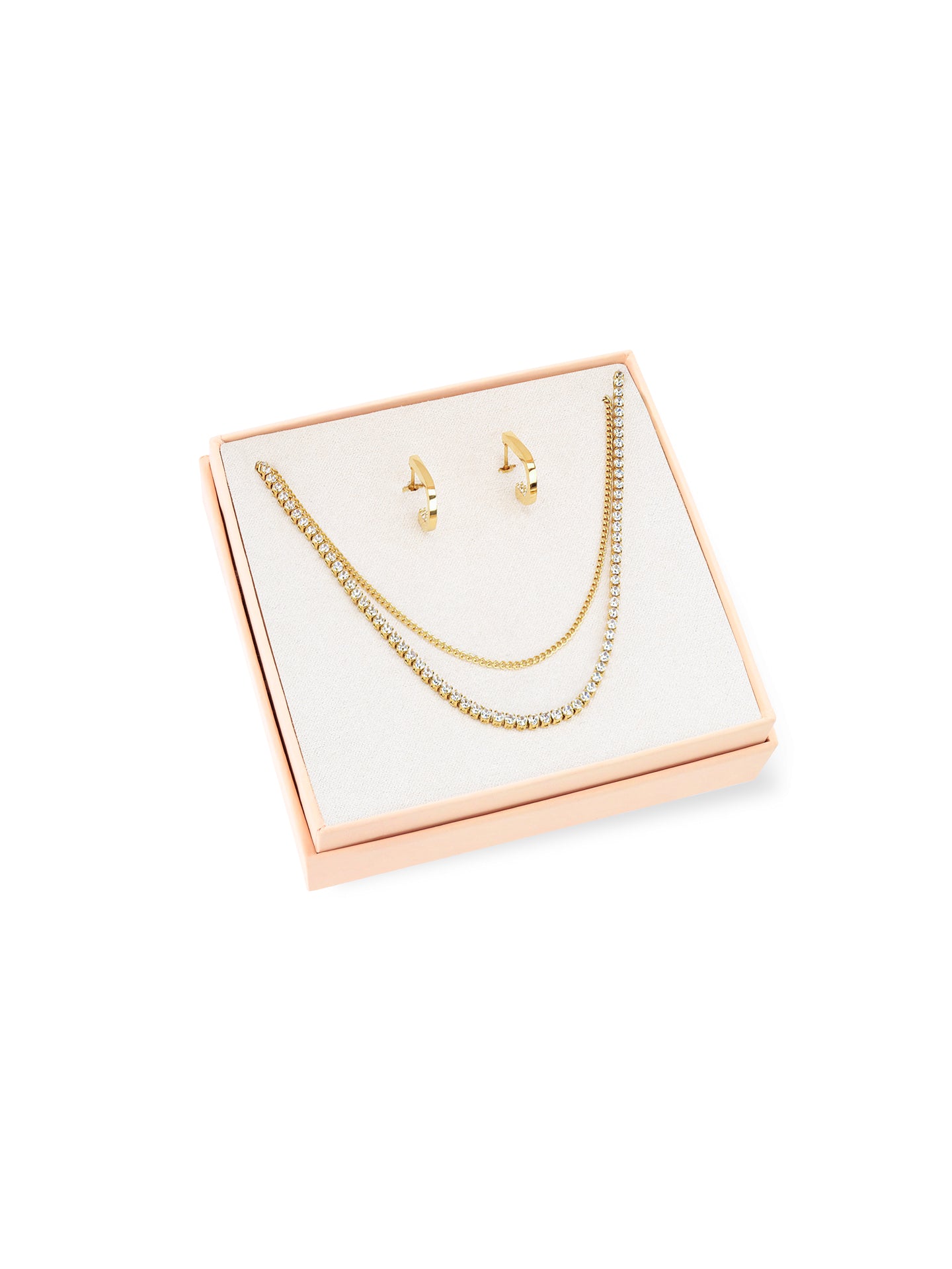 Set Colares & Brincos One Golden Treasures - OJSEGT01G