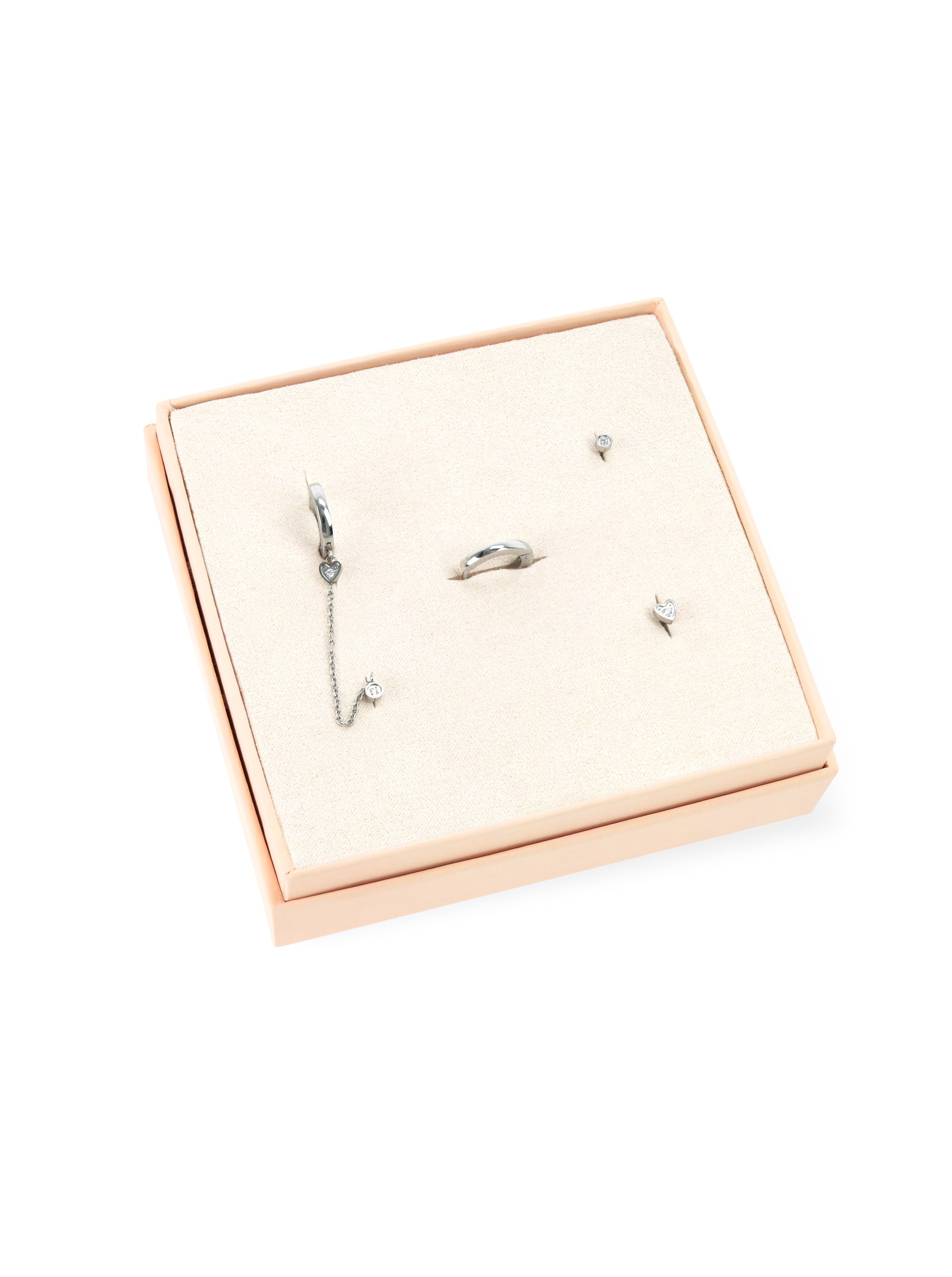 Set de Brincos One Silvery Four - OJSESF03S