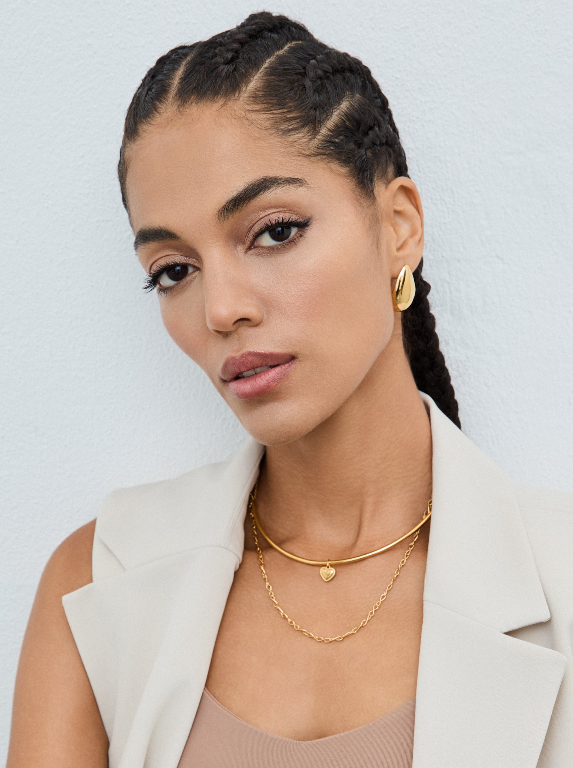 Set Colar & Charmes One Trinity Gold - OJSET01G