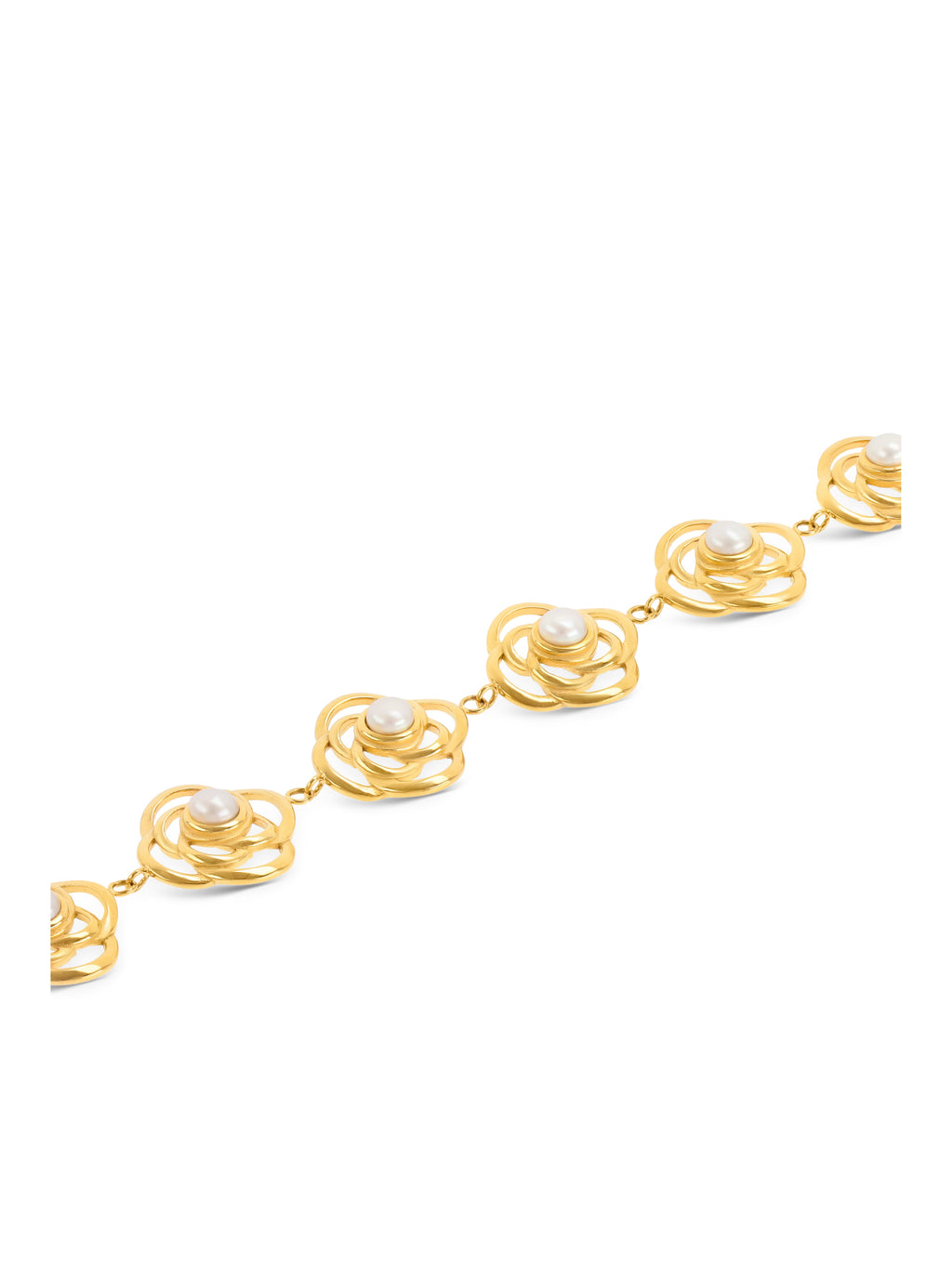 Set Colar & Brincos One Rose Pearl - OJSET06G