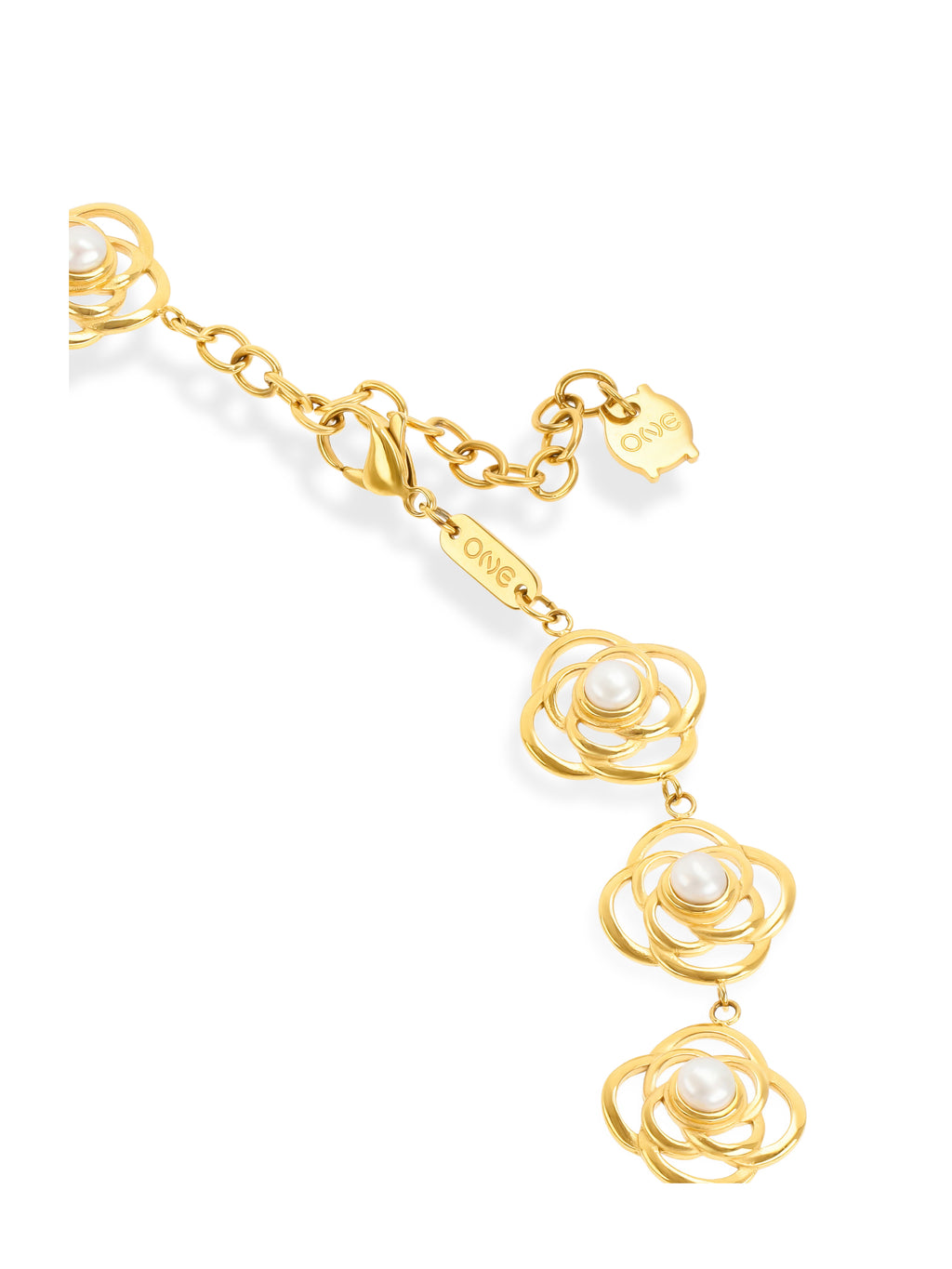 Set Colar & Brincos One Rose Pearl - OJSET06G