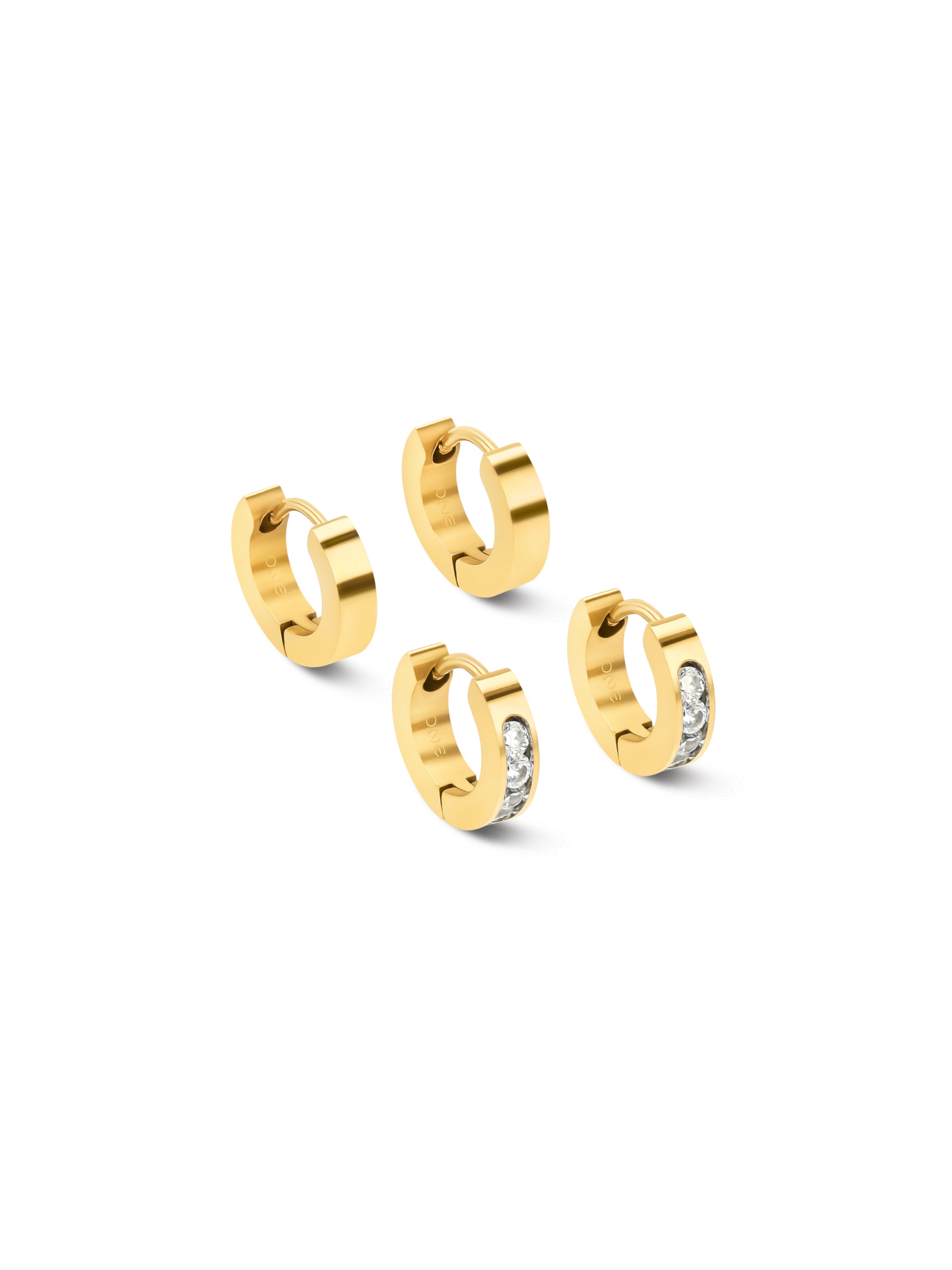 Set de Brincos One Shimmer Gold - OJSET08G