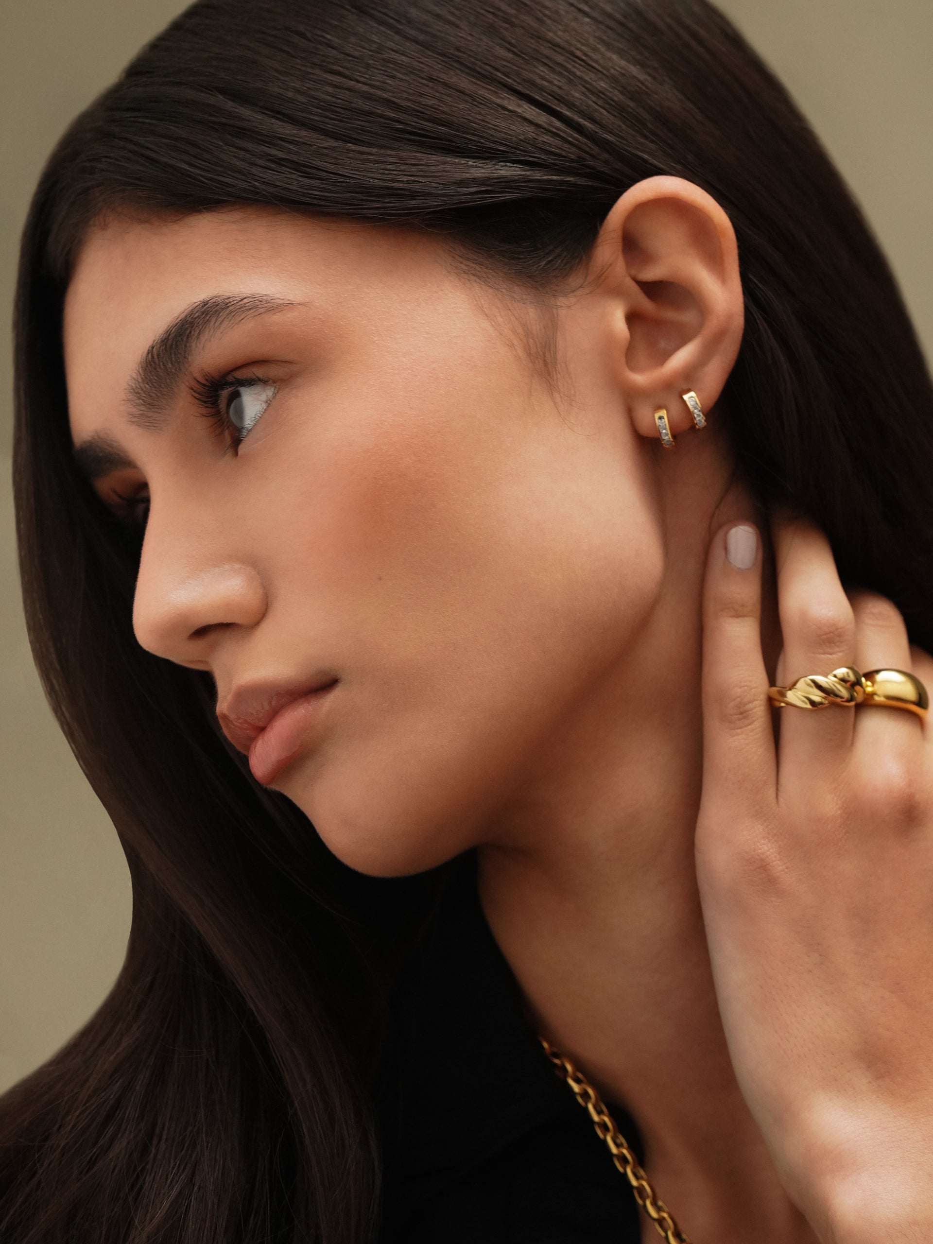 Set de Brincos One Shimmer Gold - OJSET08G