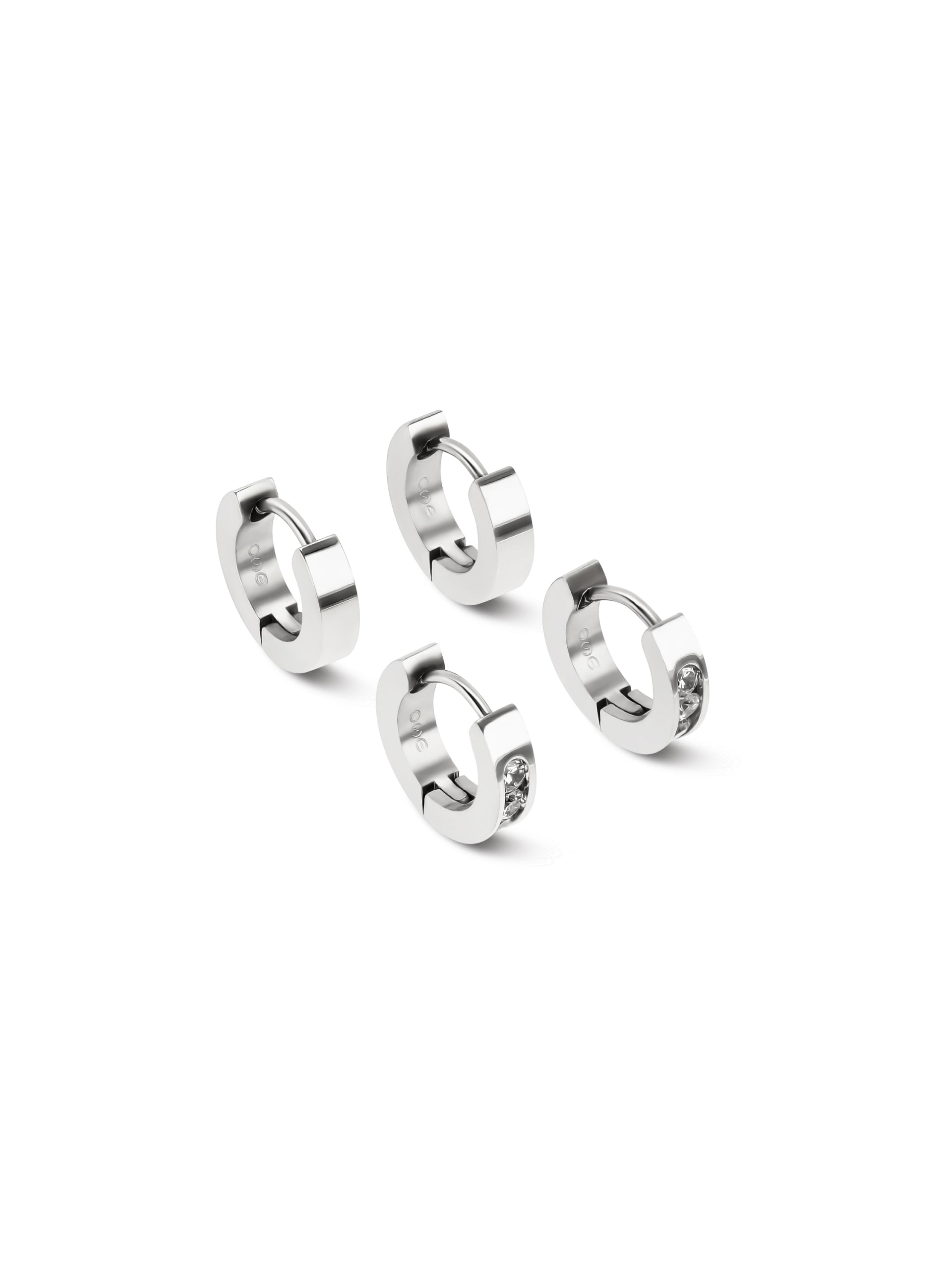 Set de Brincos One Shimmer Silver - OJSET08S