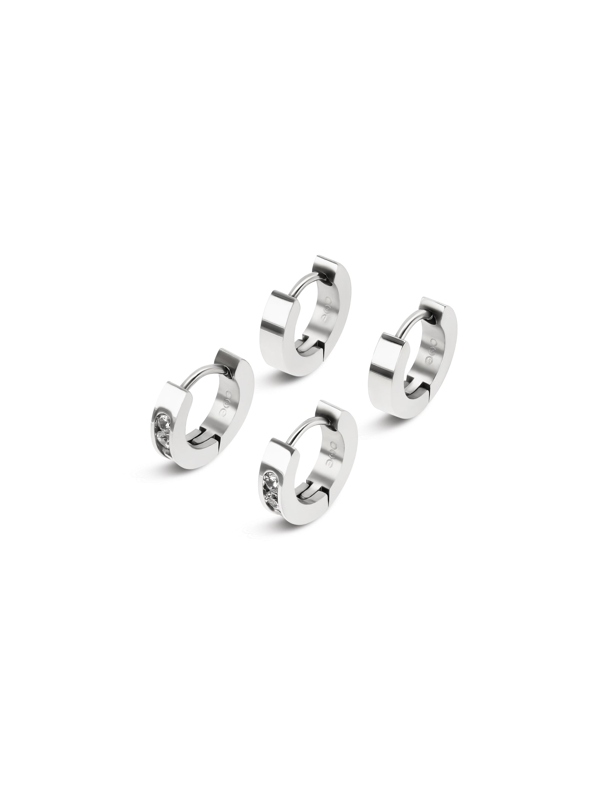 Set de Brincos One Shimmer Silver - OJSET08S