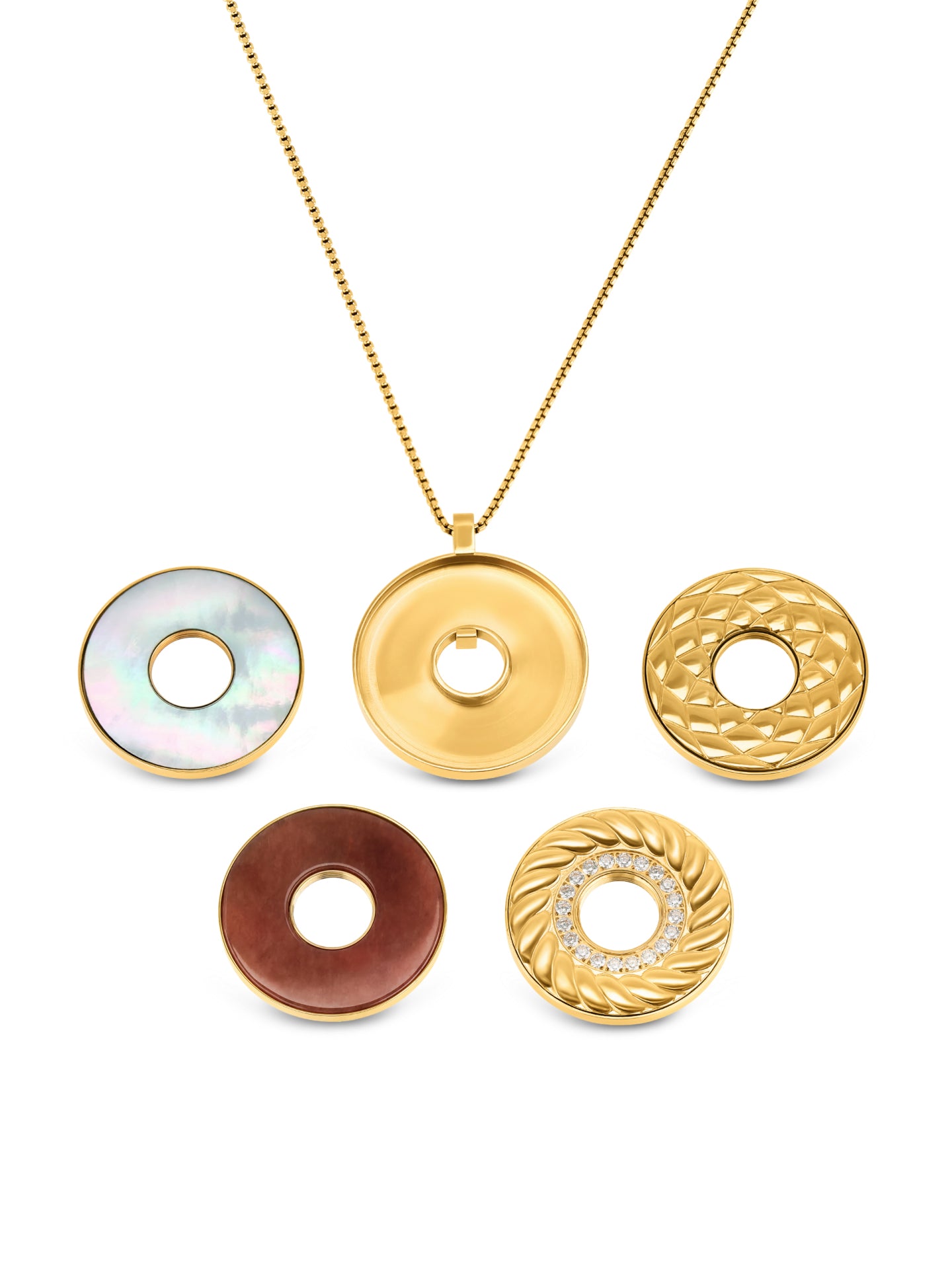 Set Colar One Mood Crystal - OJSET12G