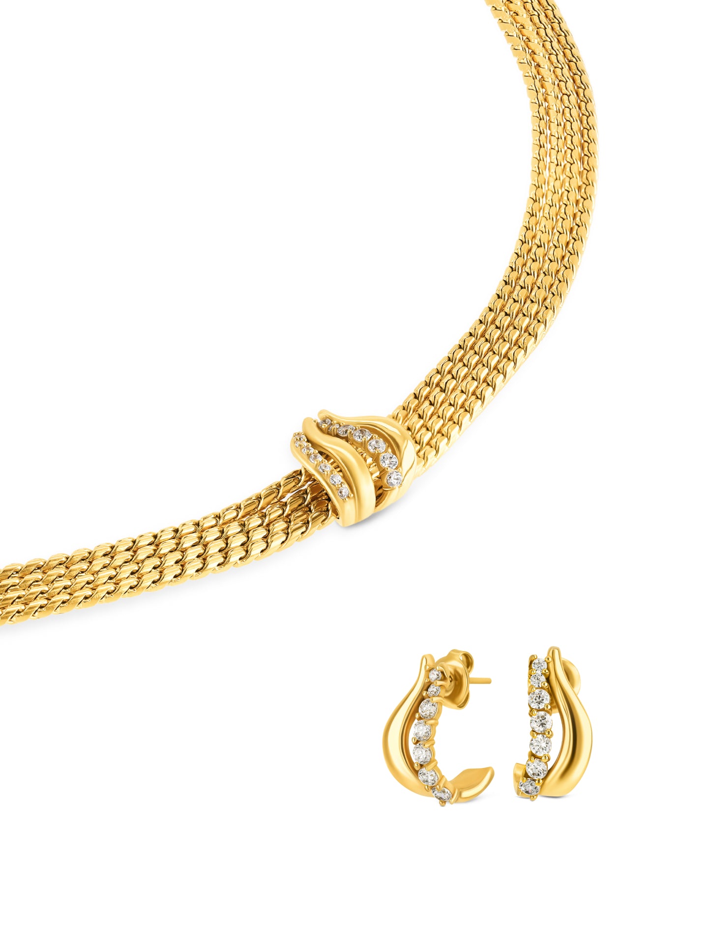 Set Colar & Brincos One Stella - OJSET15G