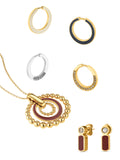 Set Colar e Brincos One Senhora Mood Rouge Gold - OJSET17G