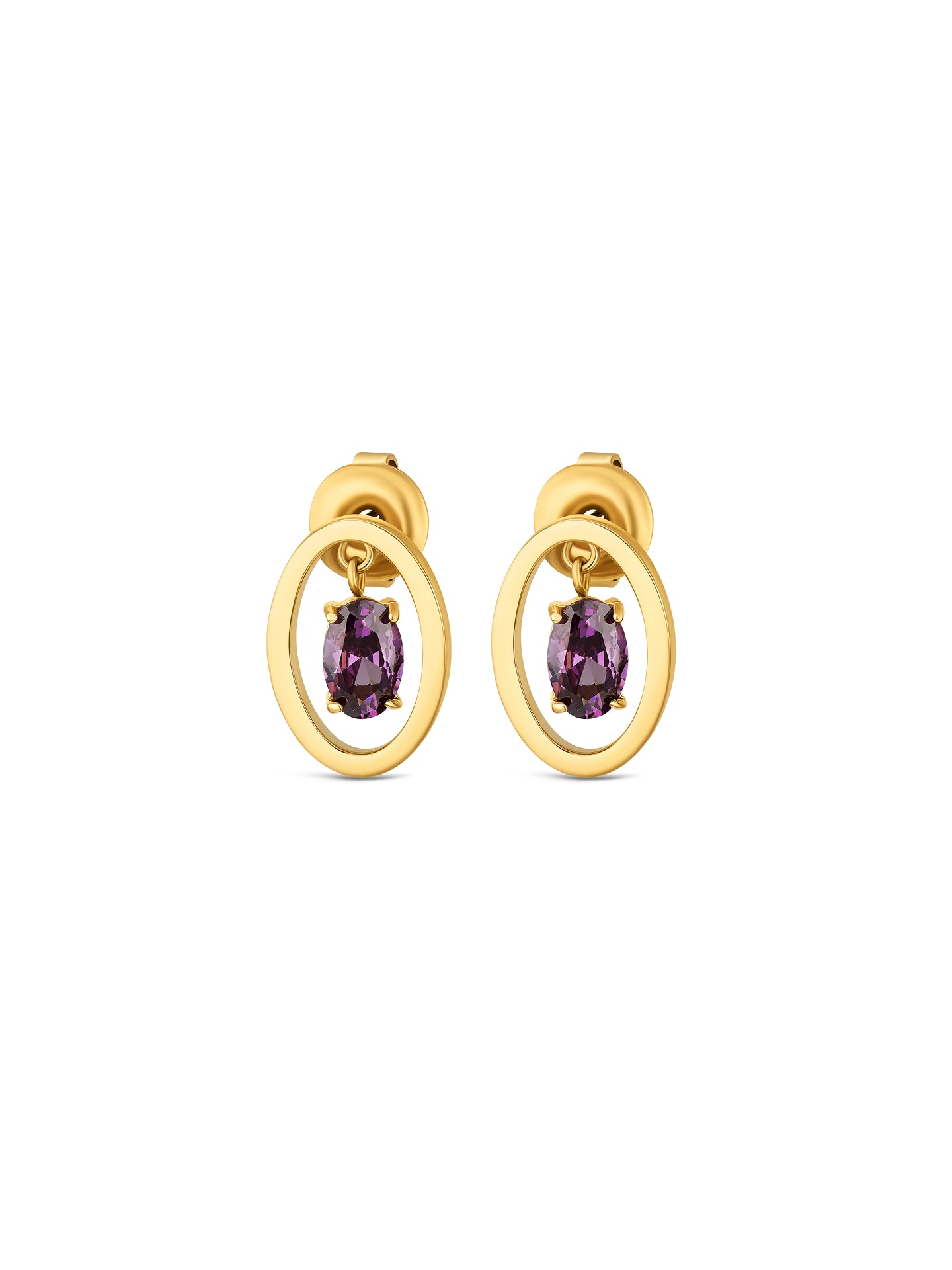 Set Colar & Brincos One Birthstone Fevereiro