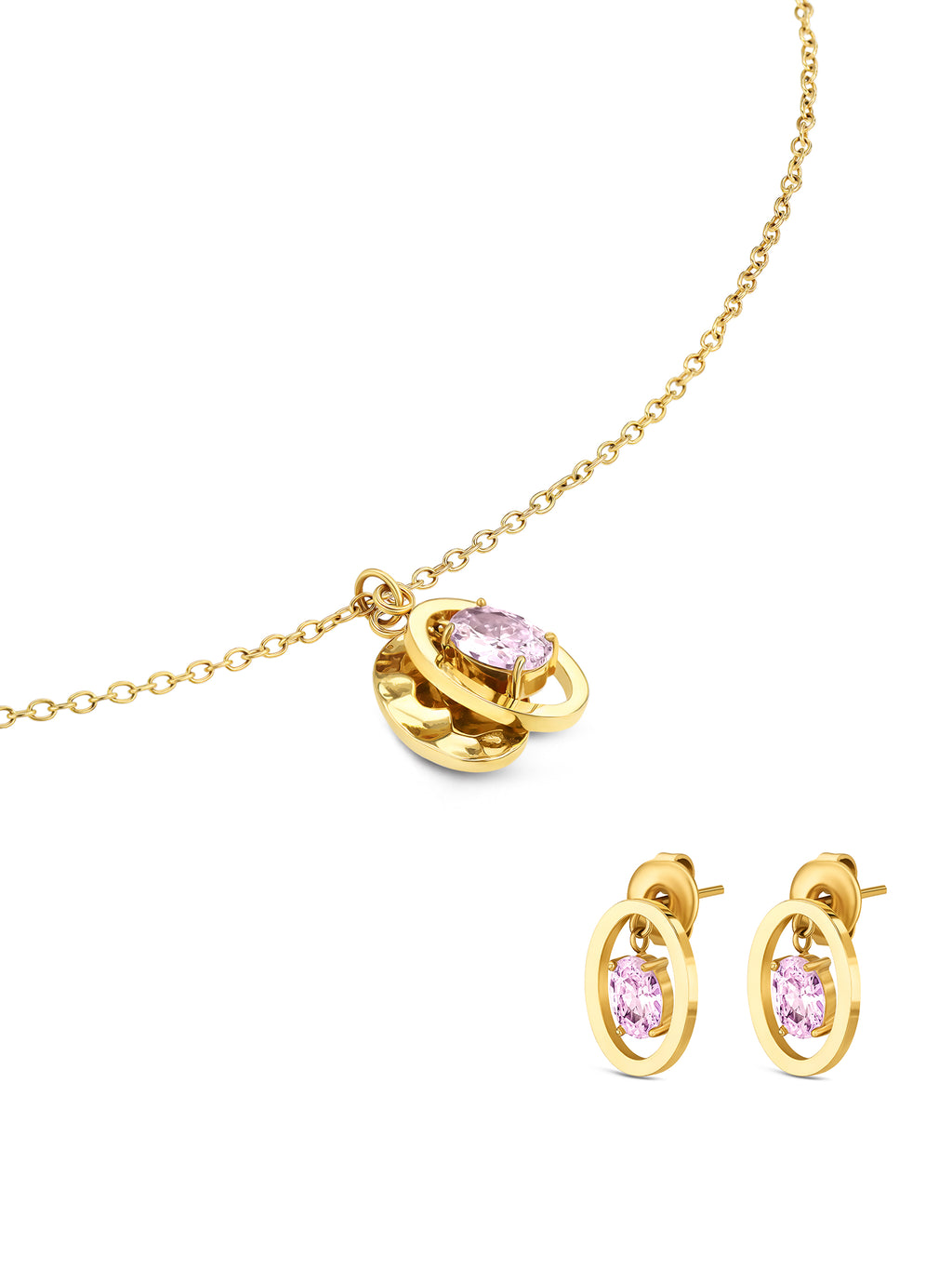 Set Colar & Brincos One Birthstone Junho