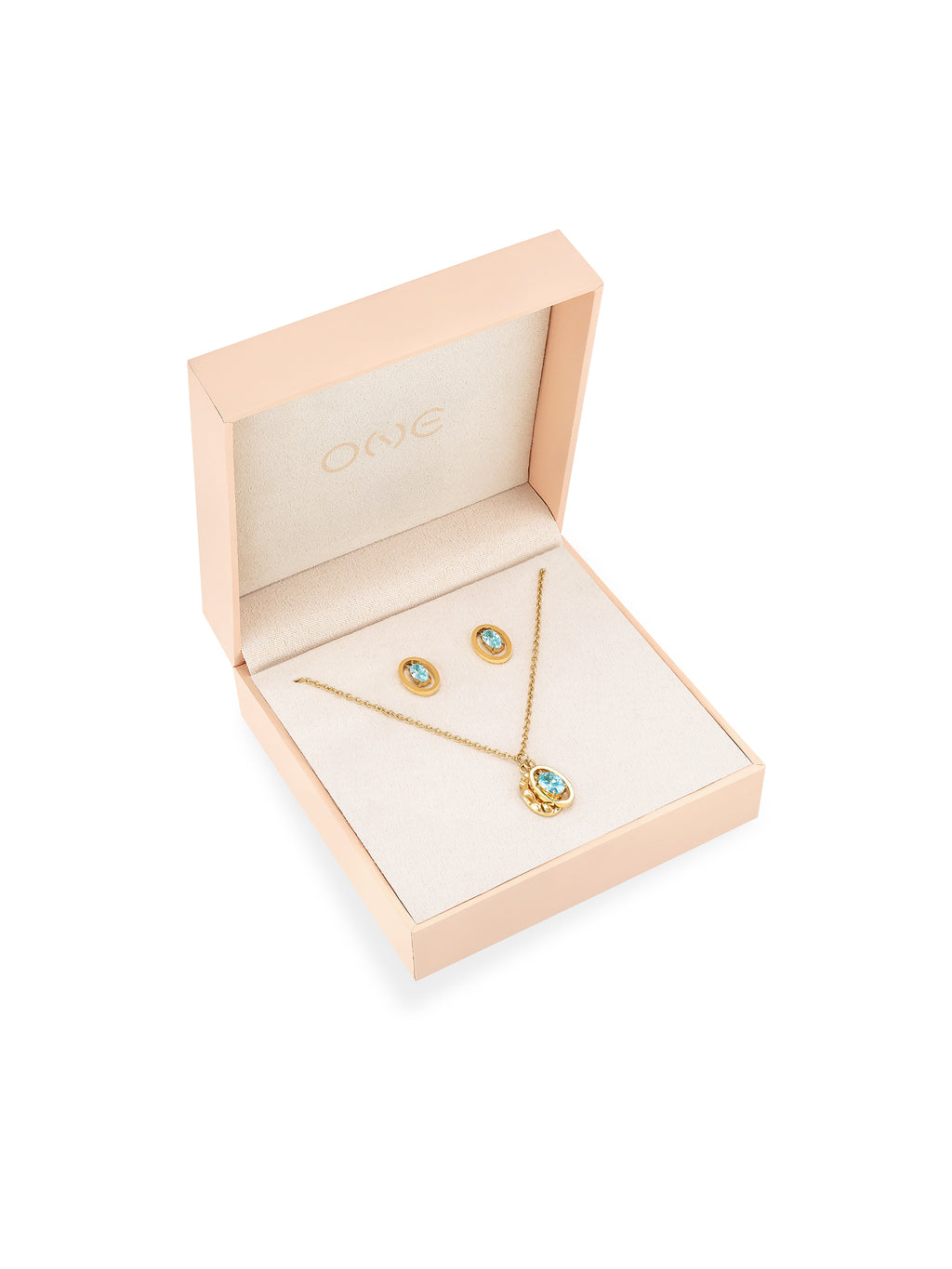 Set Colar & Brincos One Birthstone Dezembro