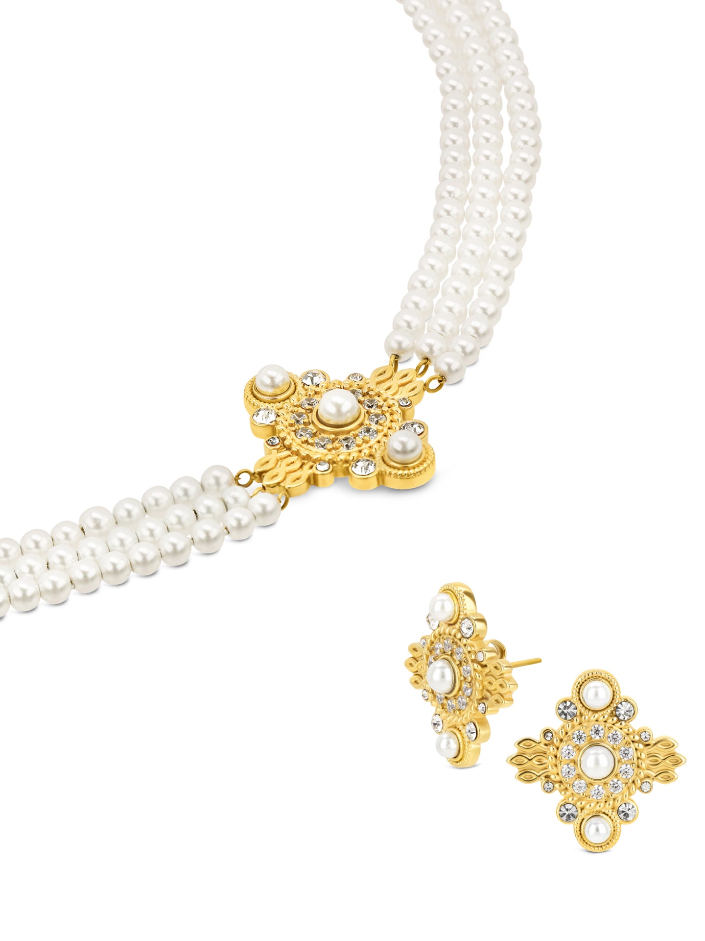 Set Colar & Brincos One Ophelia - OJSET25G