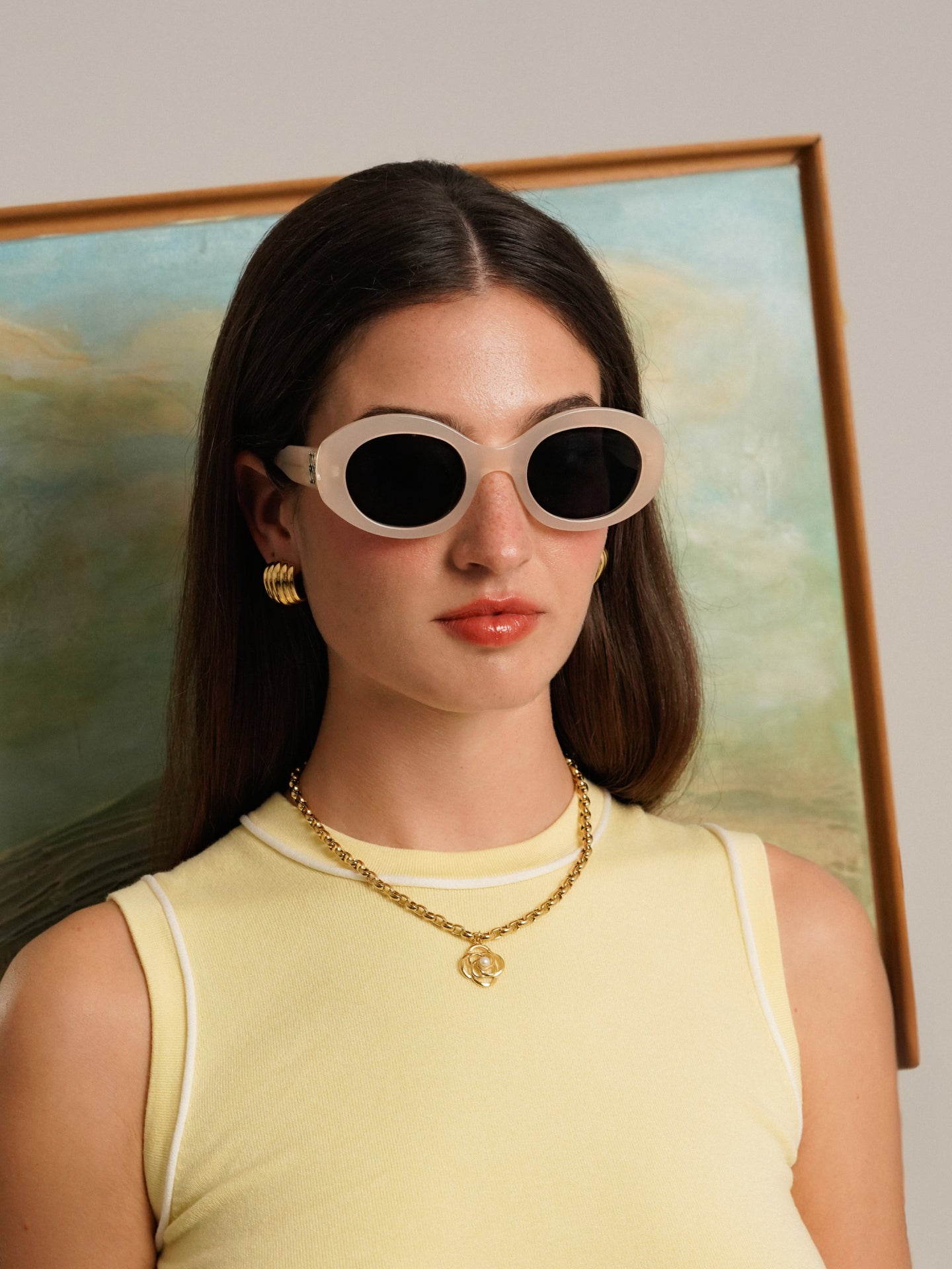 Óculos de Sol One Dolce Branco - OSHS5572BPC351H