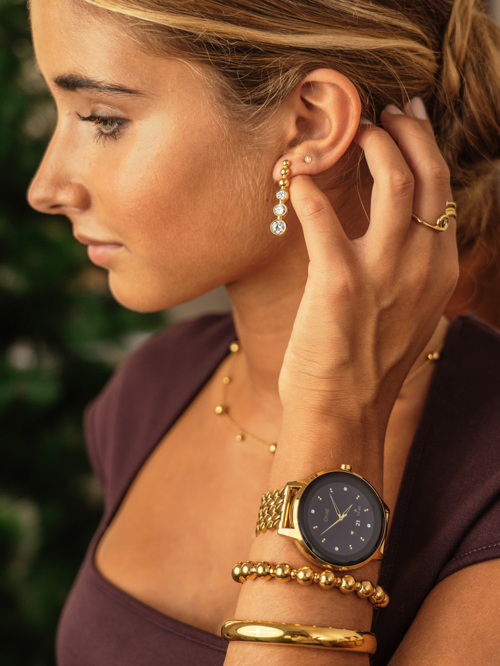 Smartwatch One QueenCall Gold - OSW0027GL42D