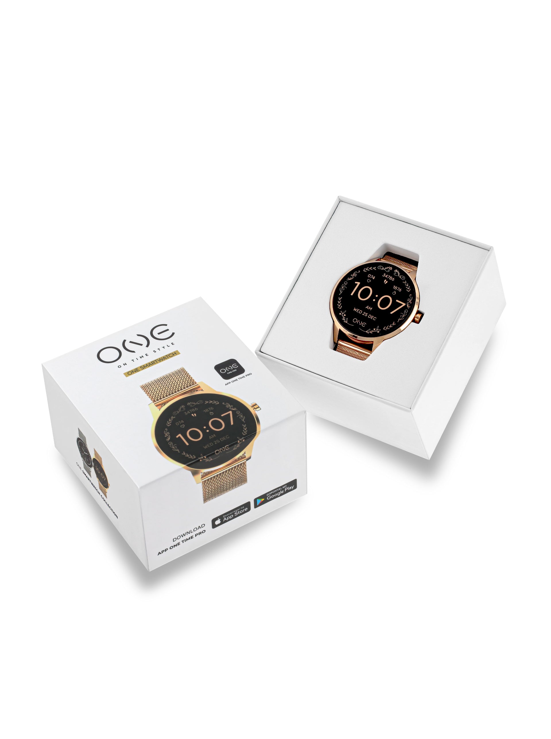 Smartwatch One QueenCall Rosegold Mesh - OSW0027RM32D