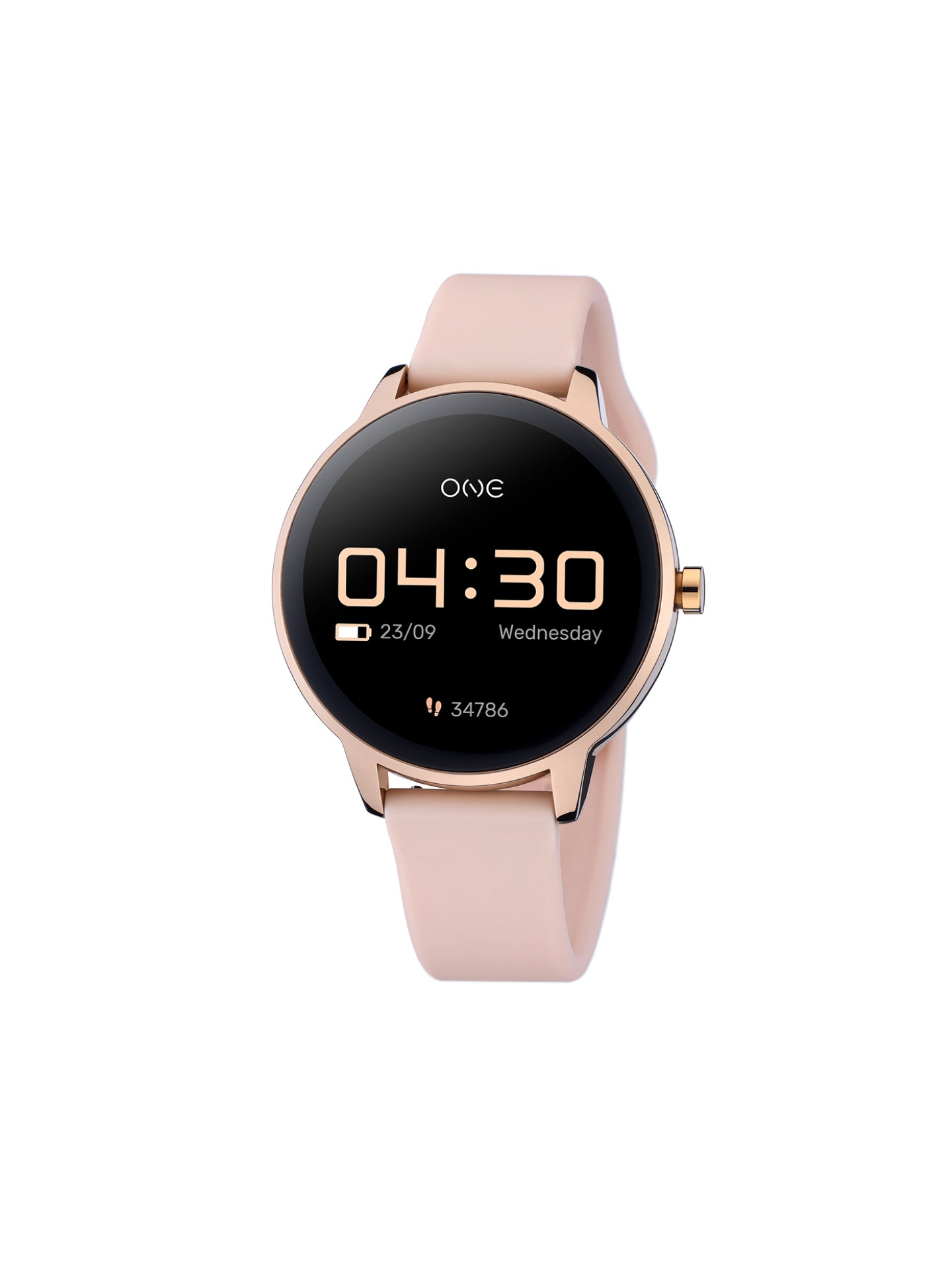 Smartwatch One QueenCall Rosegold Silicone - OSW0027RS51D