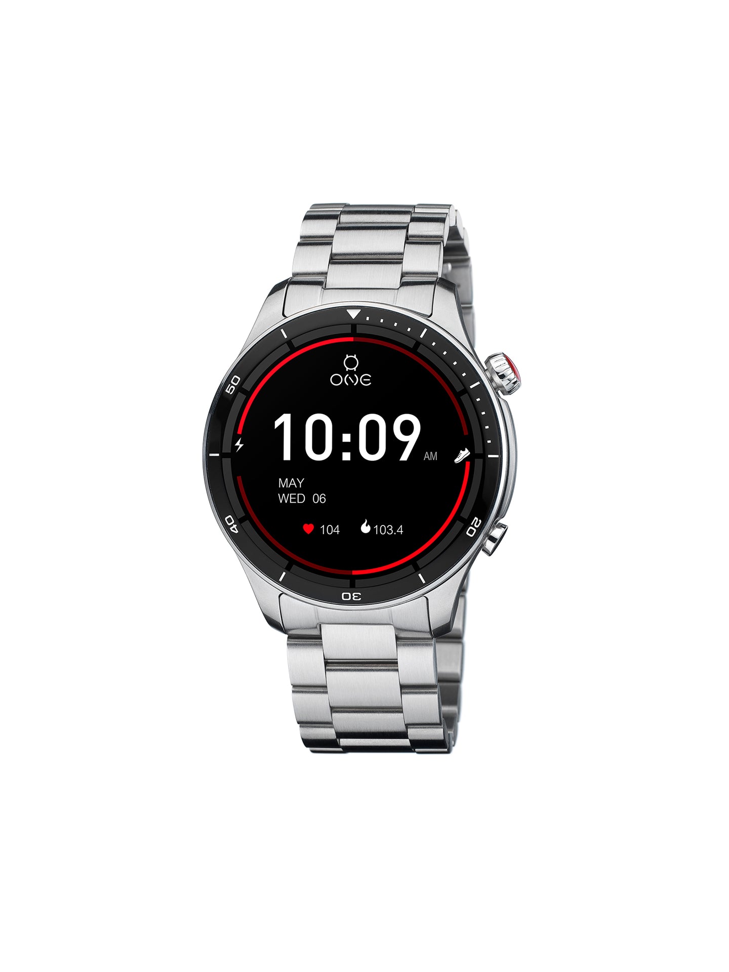 Smartwatch One Men Alphacall Silver Links - OSW0100SL41J