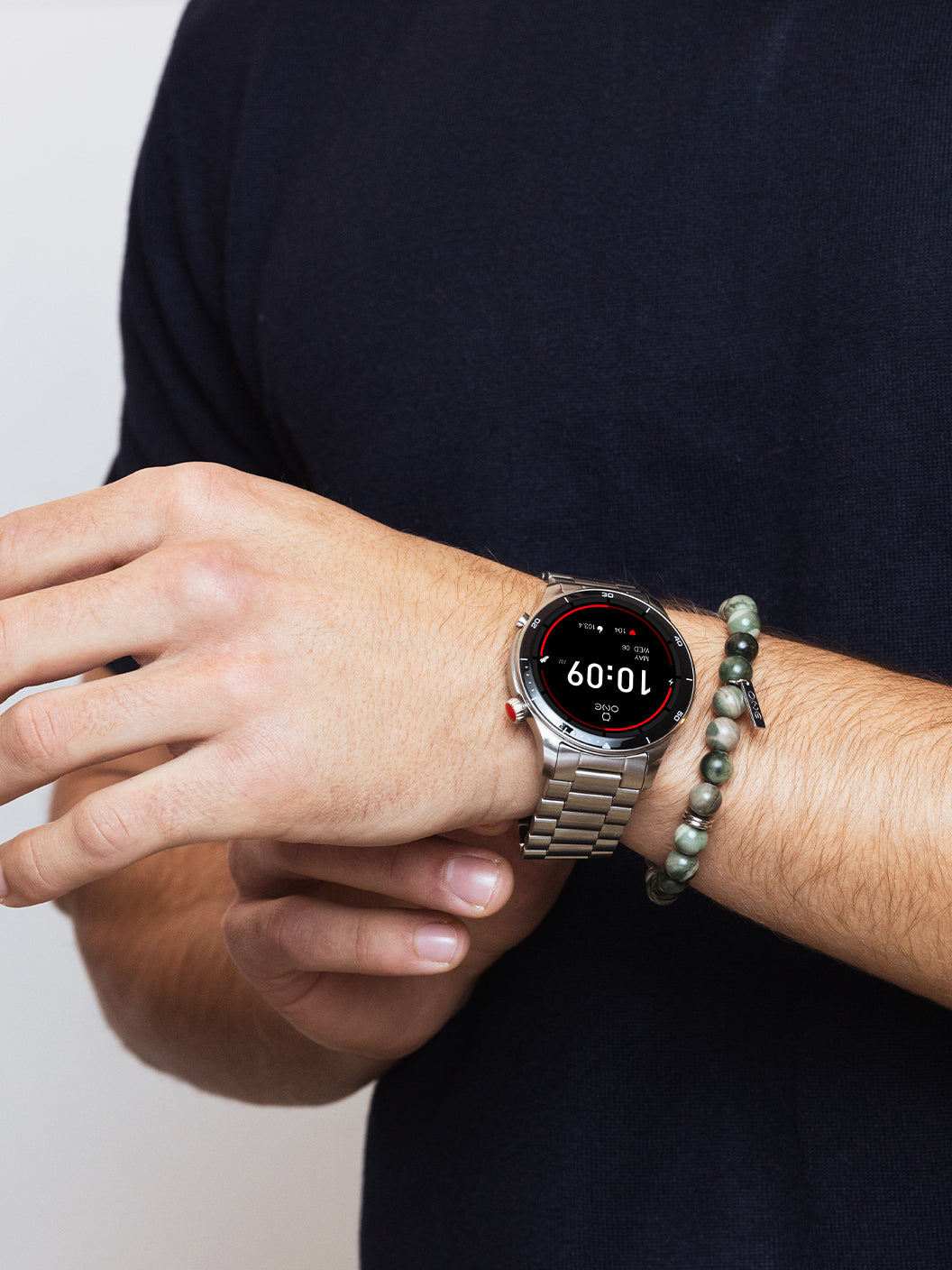 Smartwatch One Men Alphacall Silver Links - OSW0100SL41J