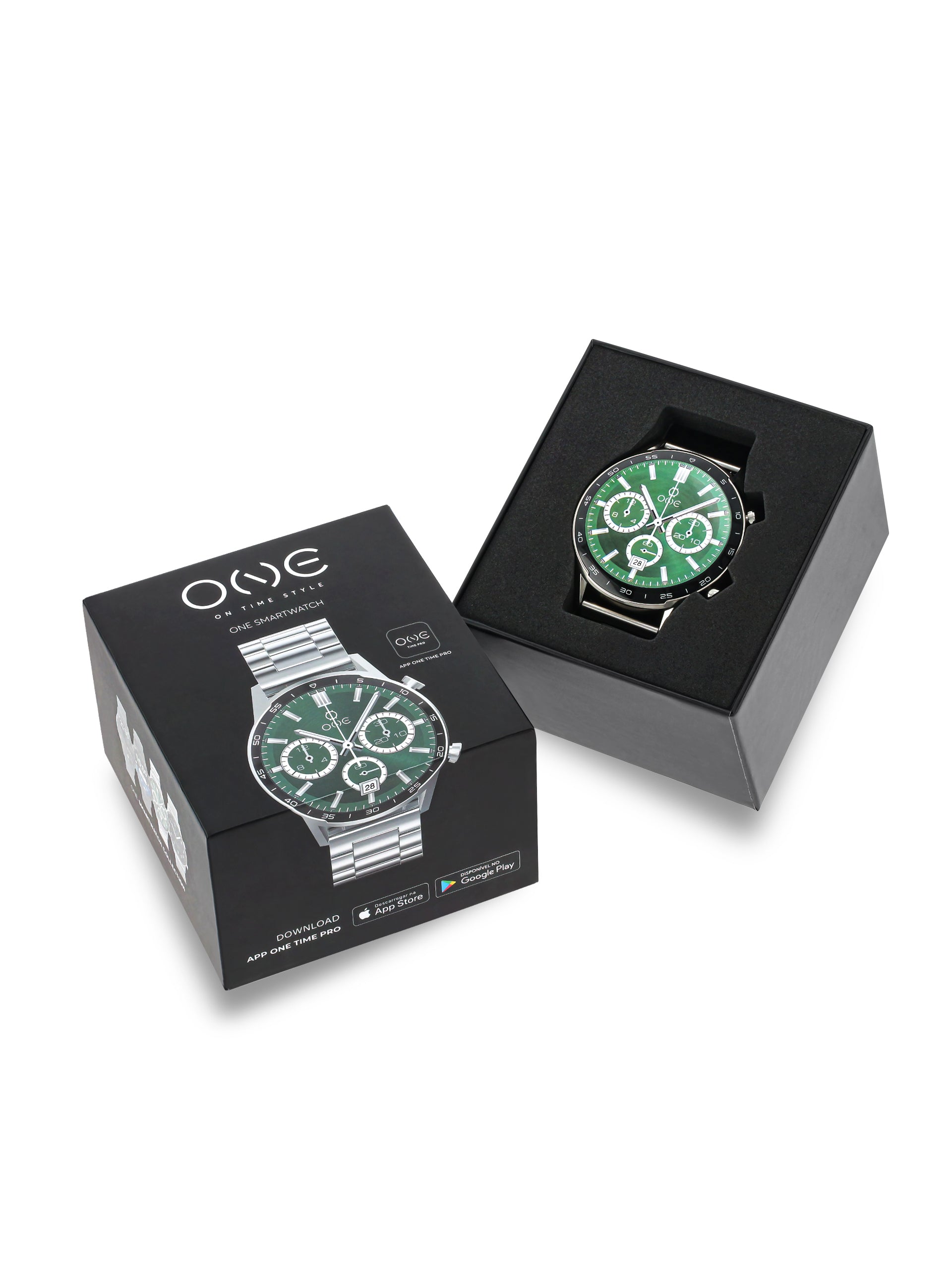 Smartwatch One Men Forceful Silver Links - OSW0272SL32D