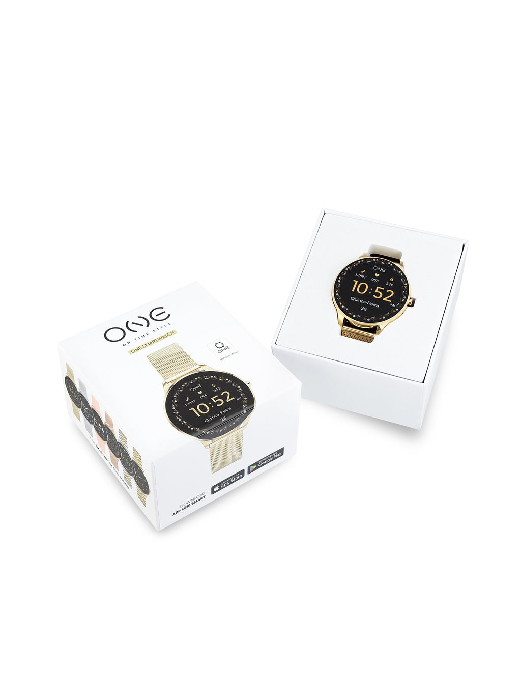Reloj Inteligente One Slim Dorado Malla