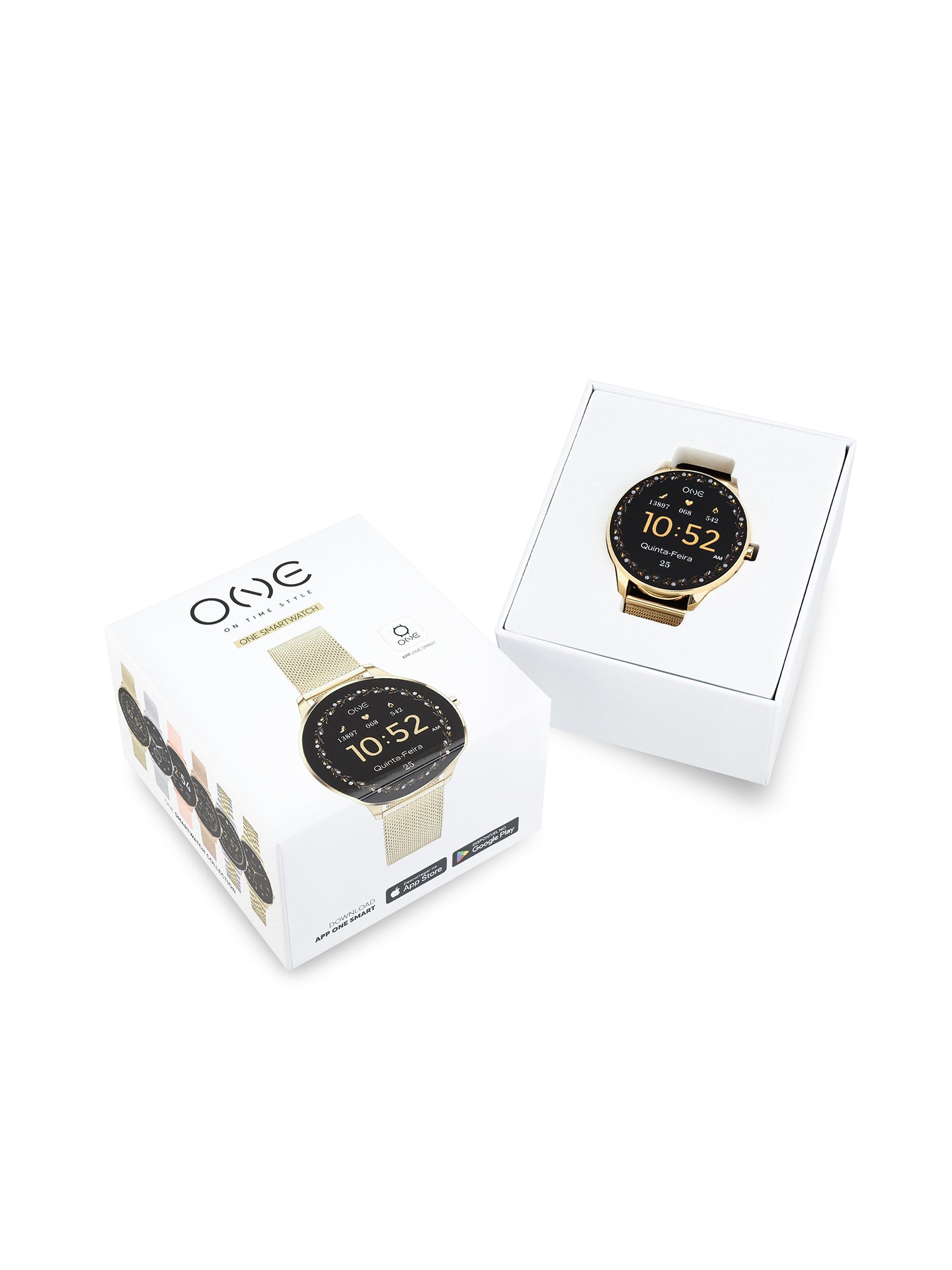 Reloj Inteligente One Slim Dorado Malla