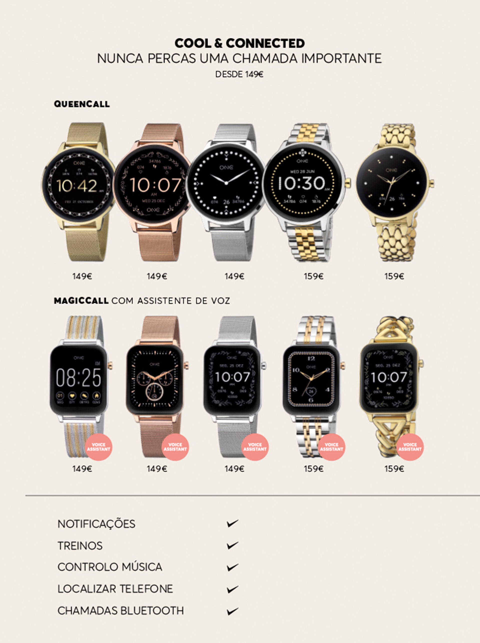 Smartwatch One MagicCall Bicolor - OSW9626SL42L