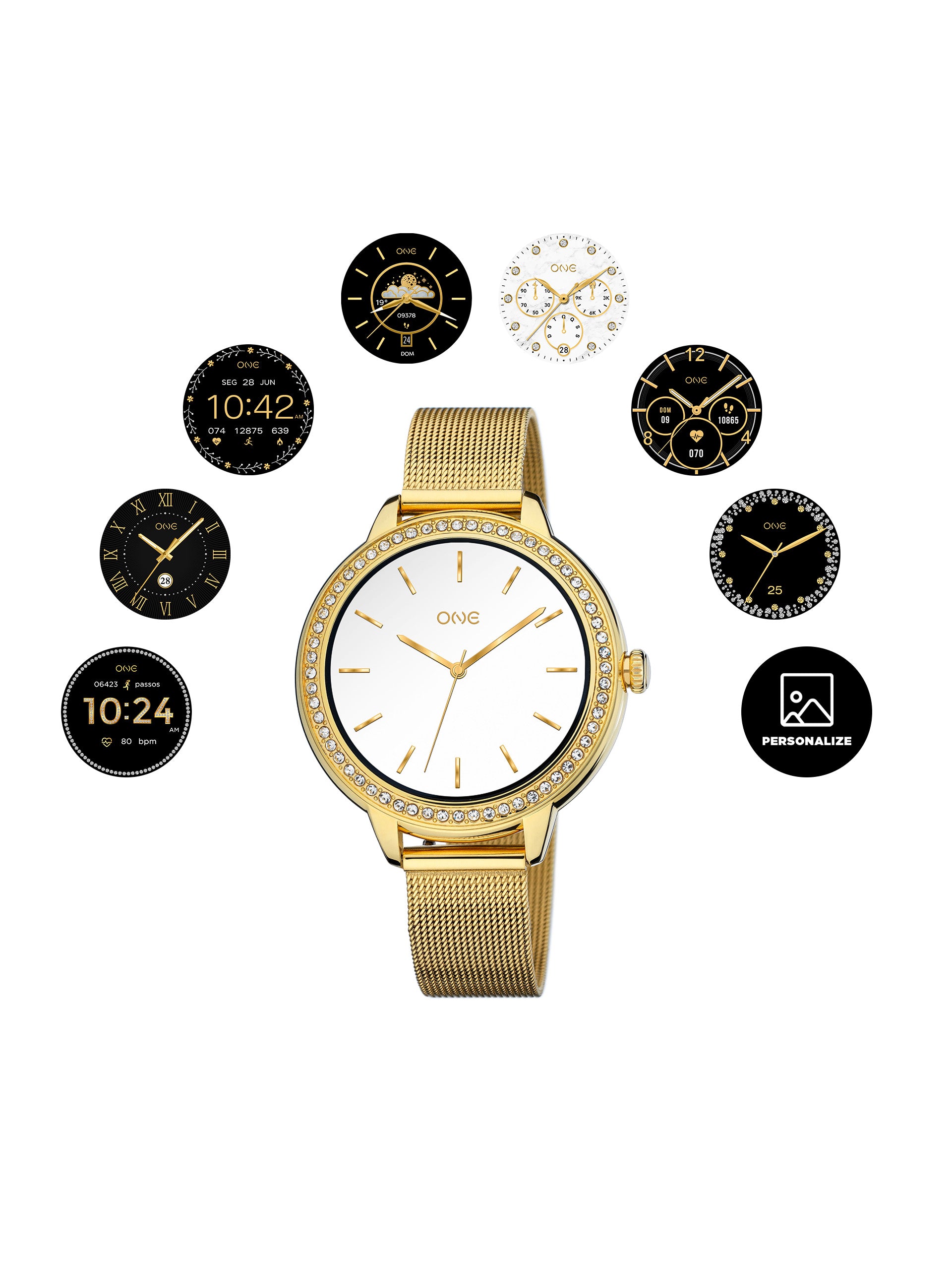 Smartwatch One Mini Spark Gold - OSW9811GM51L