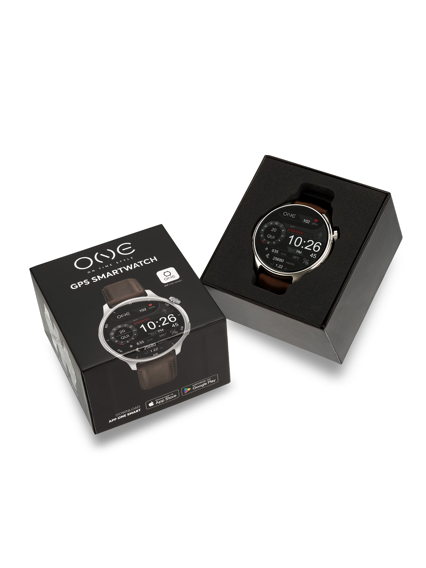 Smartwatch One Men Explorer GPS Brown - OSW9822BP51L