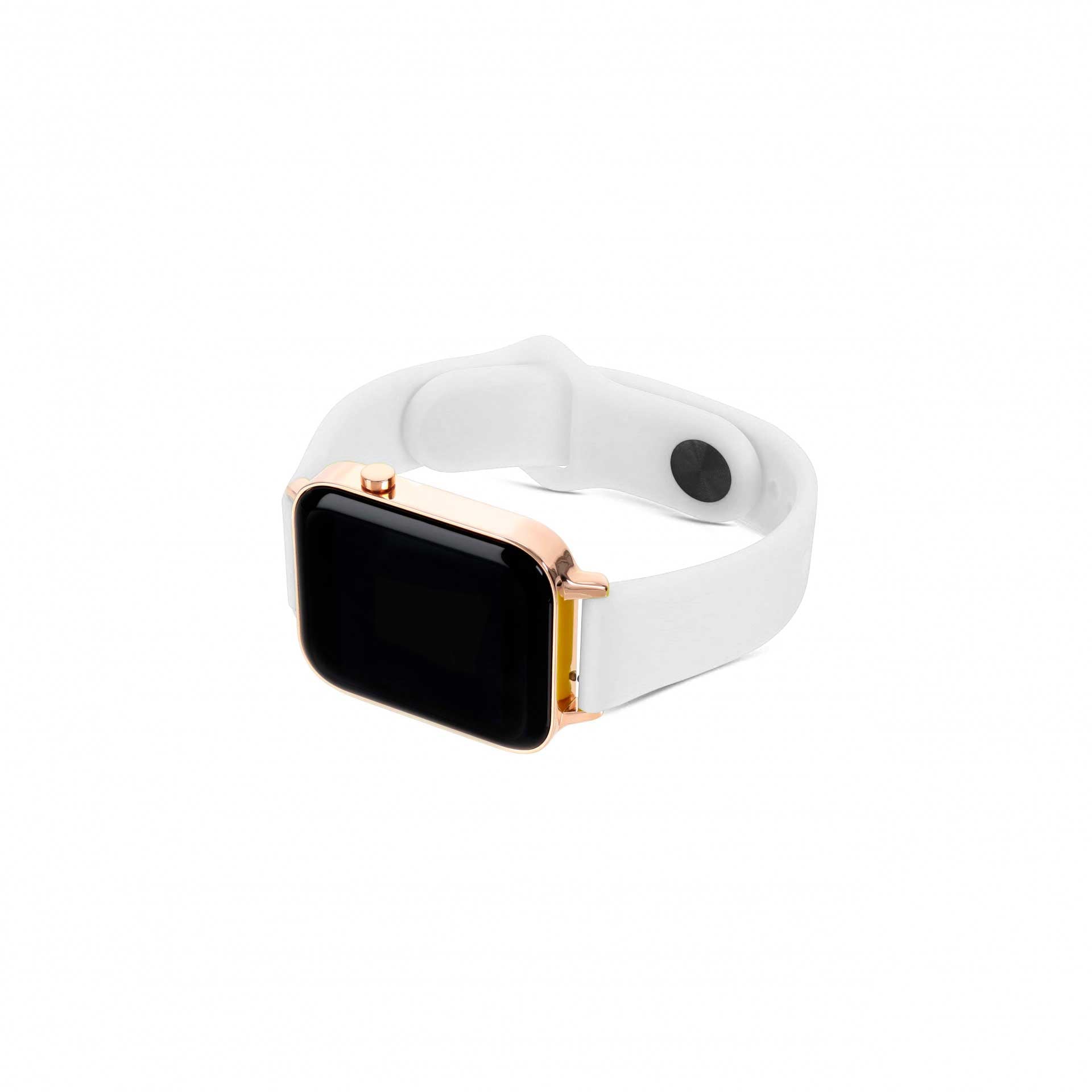 Bracelete Silicone Smartwatch One Branco - OSWB01B